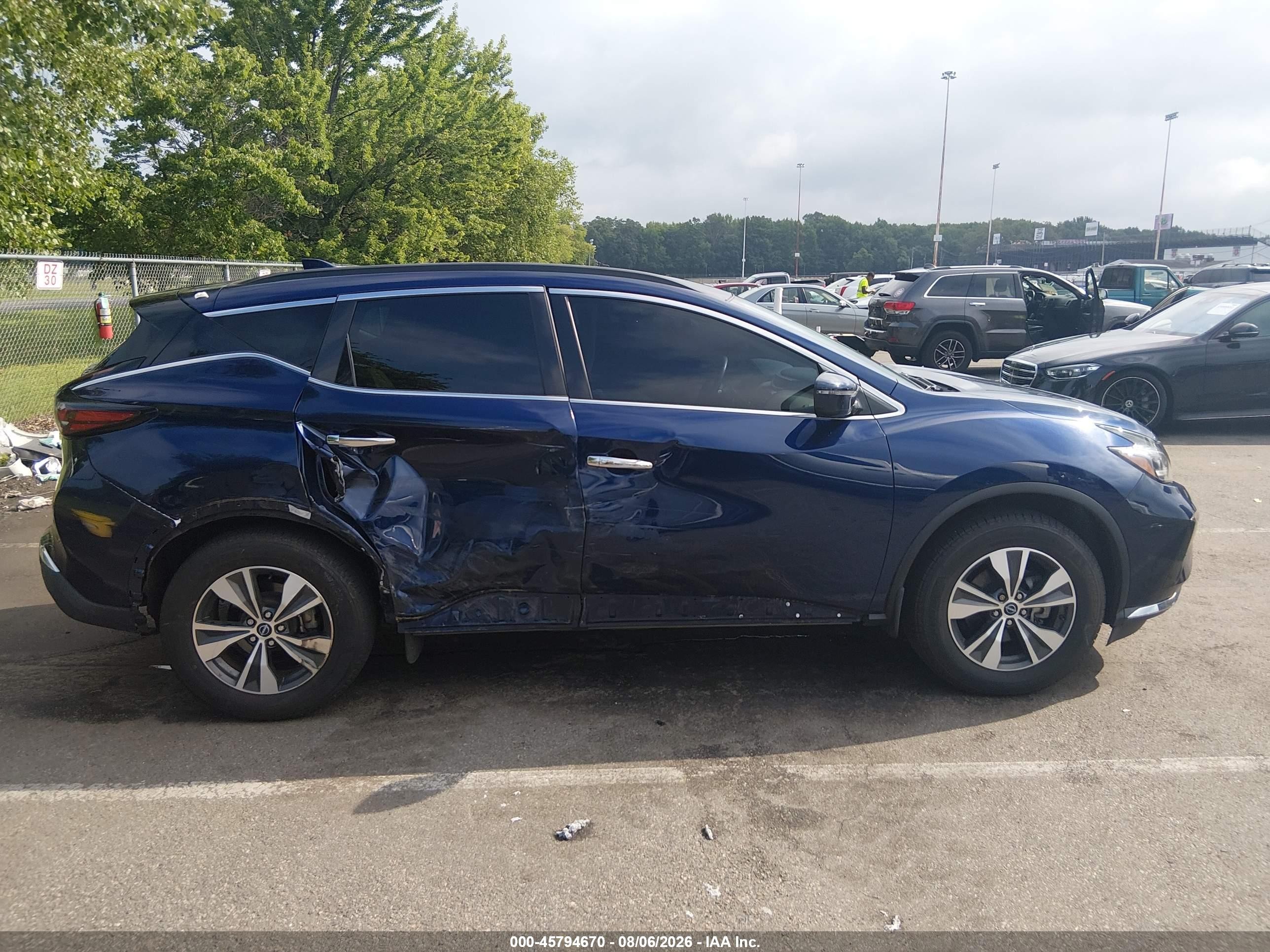 2023 Nissan Murano Sv Intelligent Awd Dark Blue vin: 5N1AZ2BS0PC106909