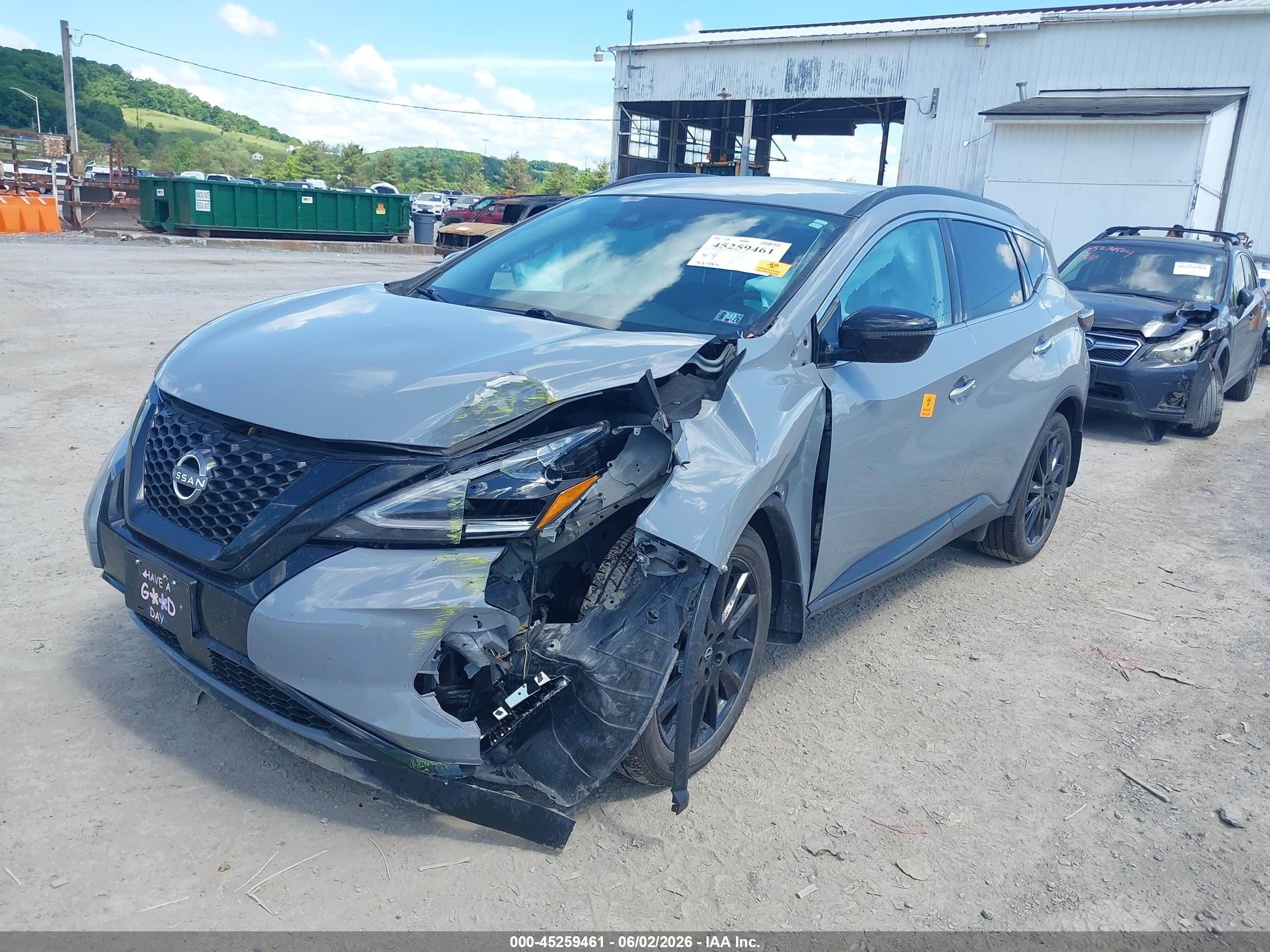 2023 Nissan Murano Sv Intelligent Awd Серый vin: 5N1AZ2BS5PC101074