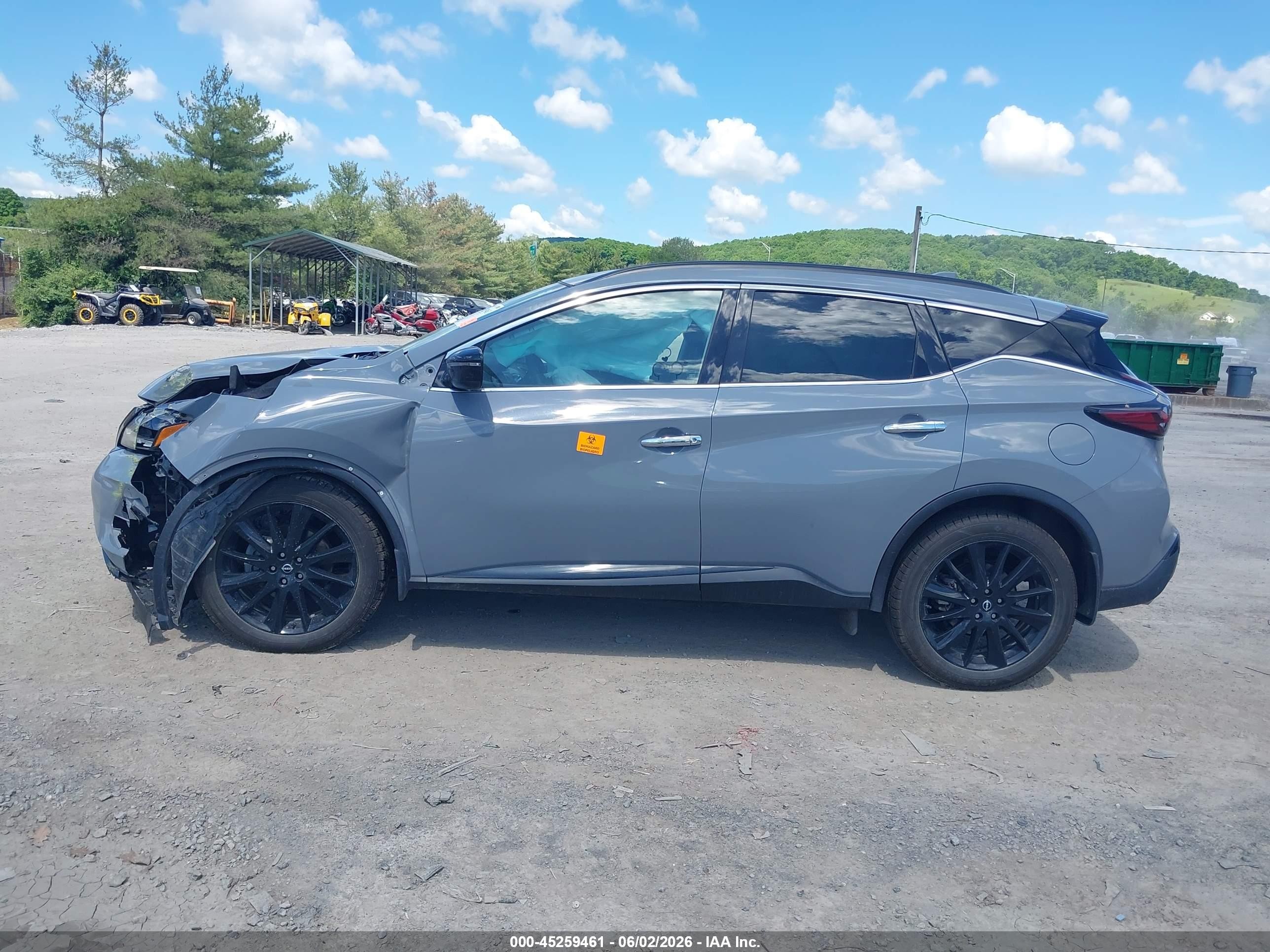 2023 Nissan Murano Sv Intelligent Awd Серый vin: 5N1AZ2BS5PC101074