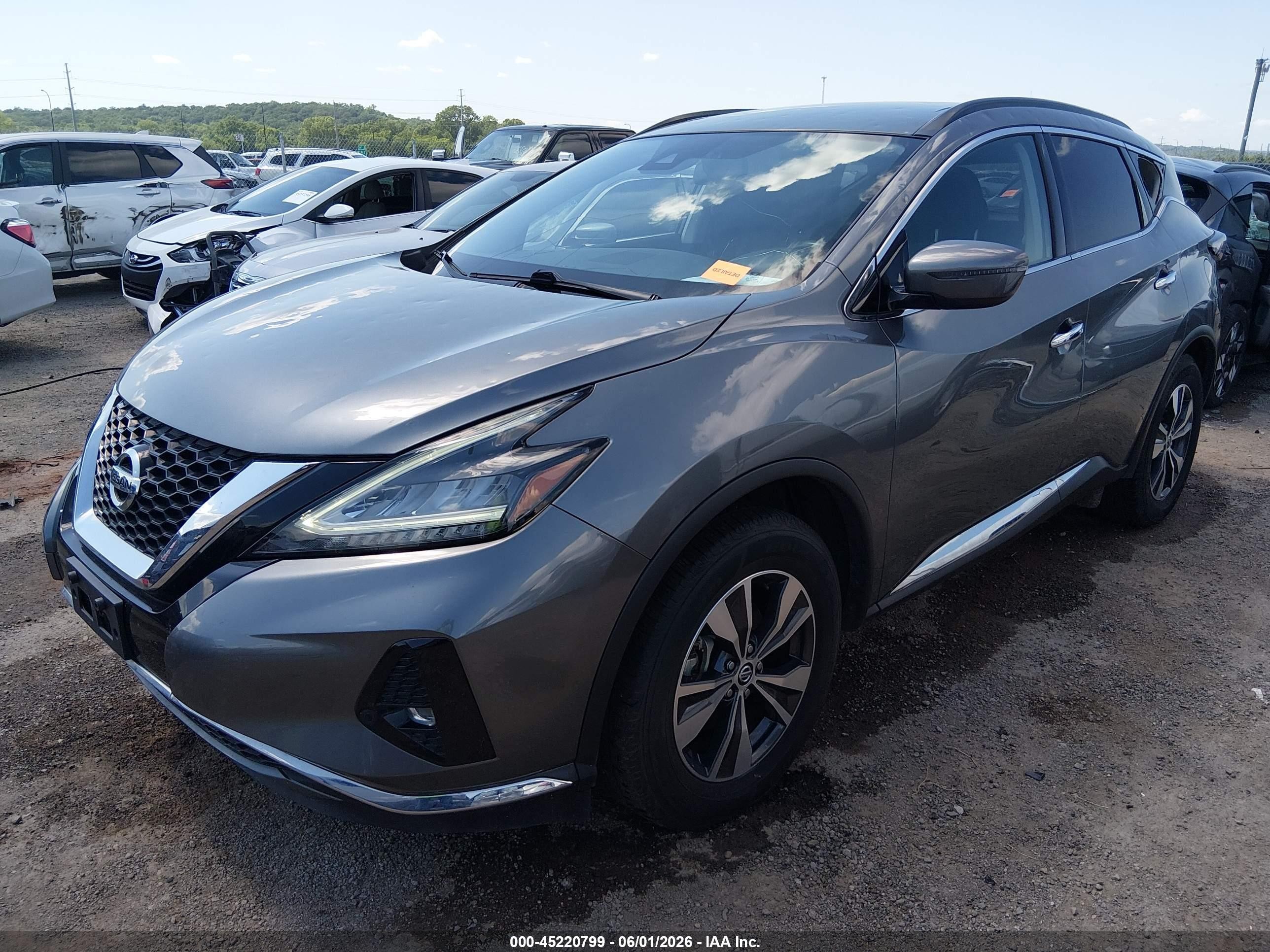 2021 Nissan Murano Sv Intelligent Awd Gray vin: 5N1AZ2BS7MC108619