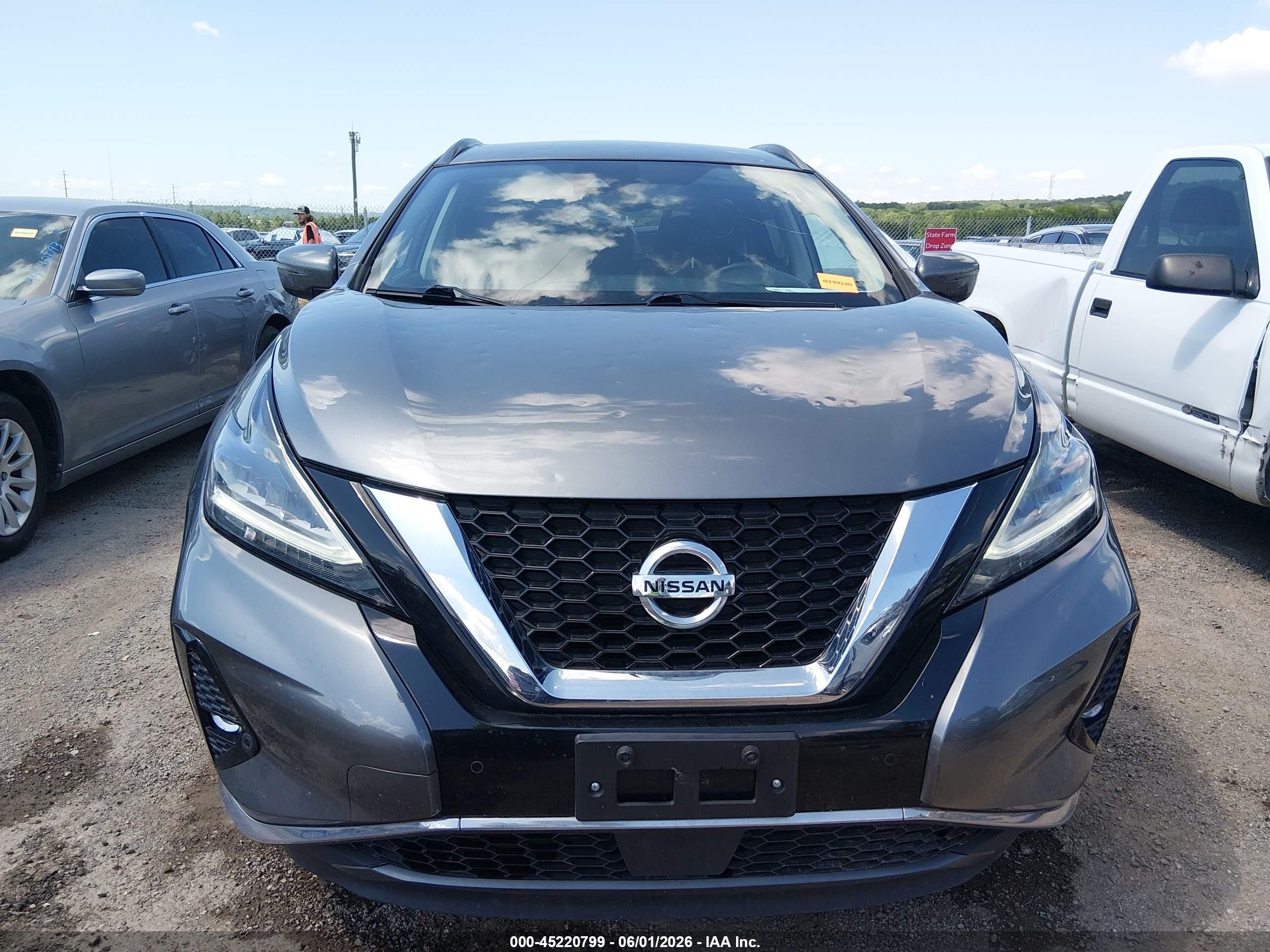 2021 Nissan Murano Sv Intelligent Awd Gray vin: 5N1AZ2BS7MC108619