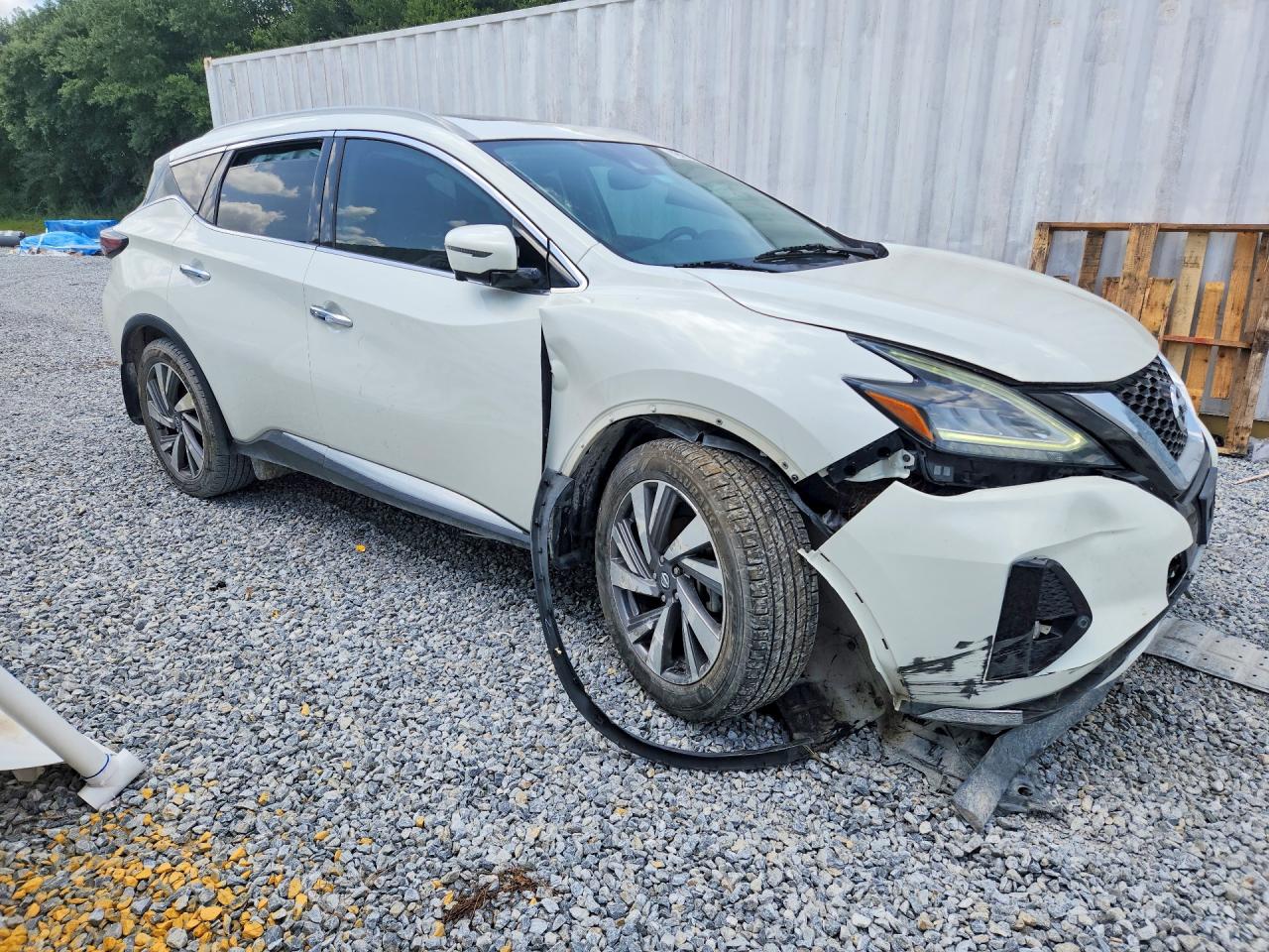 2020 Nissan Murano Sl White vin: 5N1AZ2CJ2LN130374