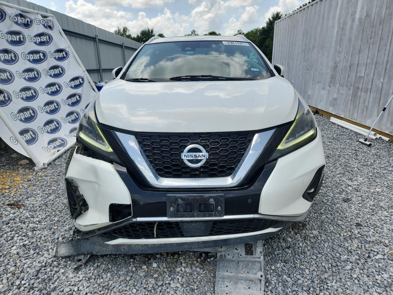 2020 Nissan Murano Sl White vin: 5N1AZ2CJ2LN130374 Damage: Grille, Broken, Replacement Required