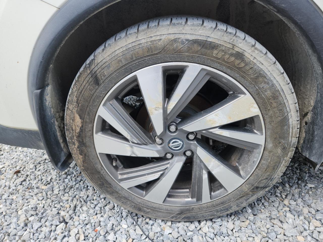 2020 Nissan Murano Sl White vin: 5N1AZ2CJ2LN130374 Damage: Right Rear Wheel, Chipped, 4