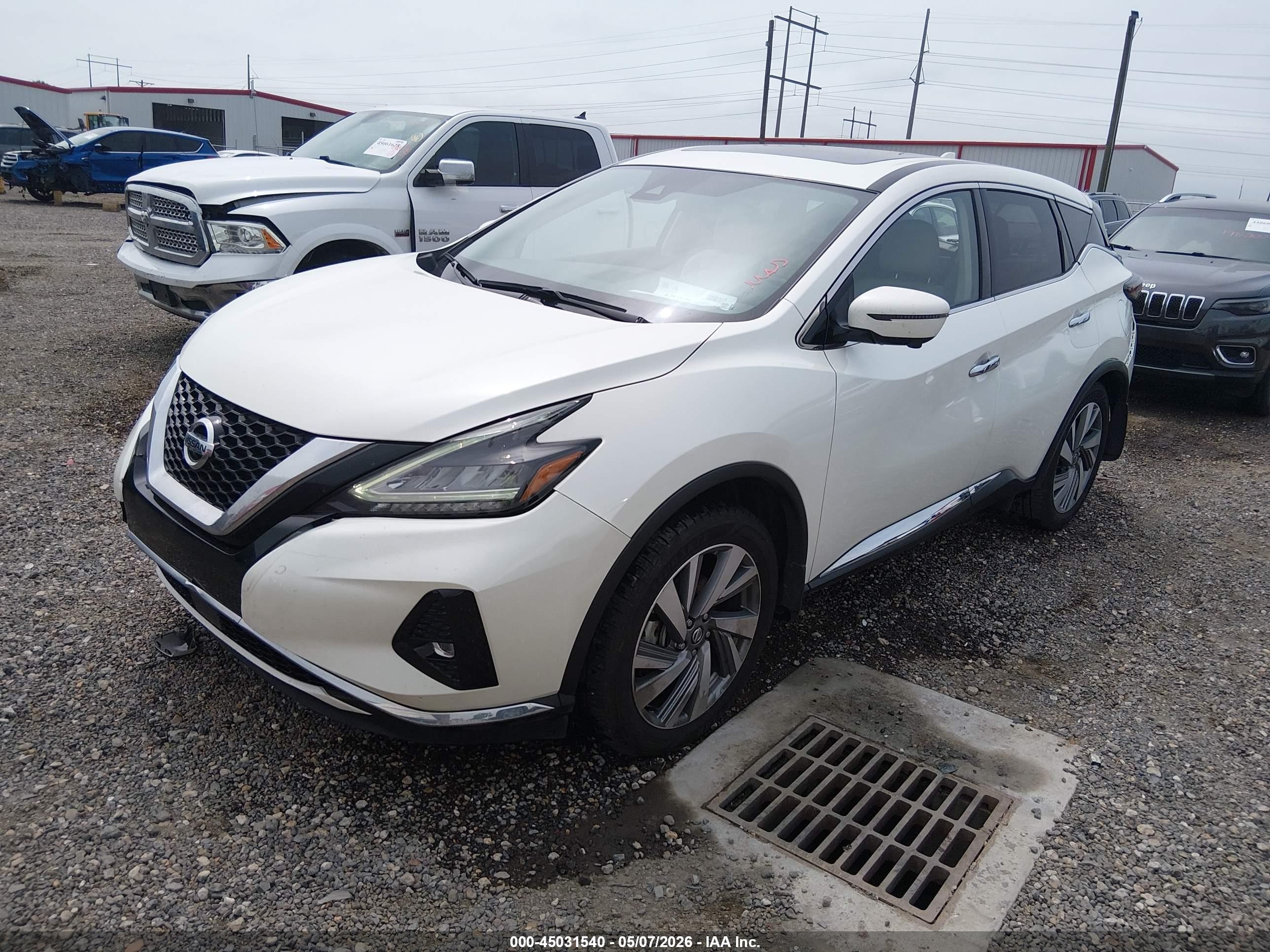 2021 Nissan Murano Sl Fwd White vin: 5N1AZ2CJ8MC108683