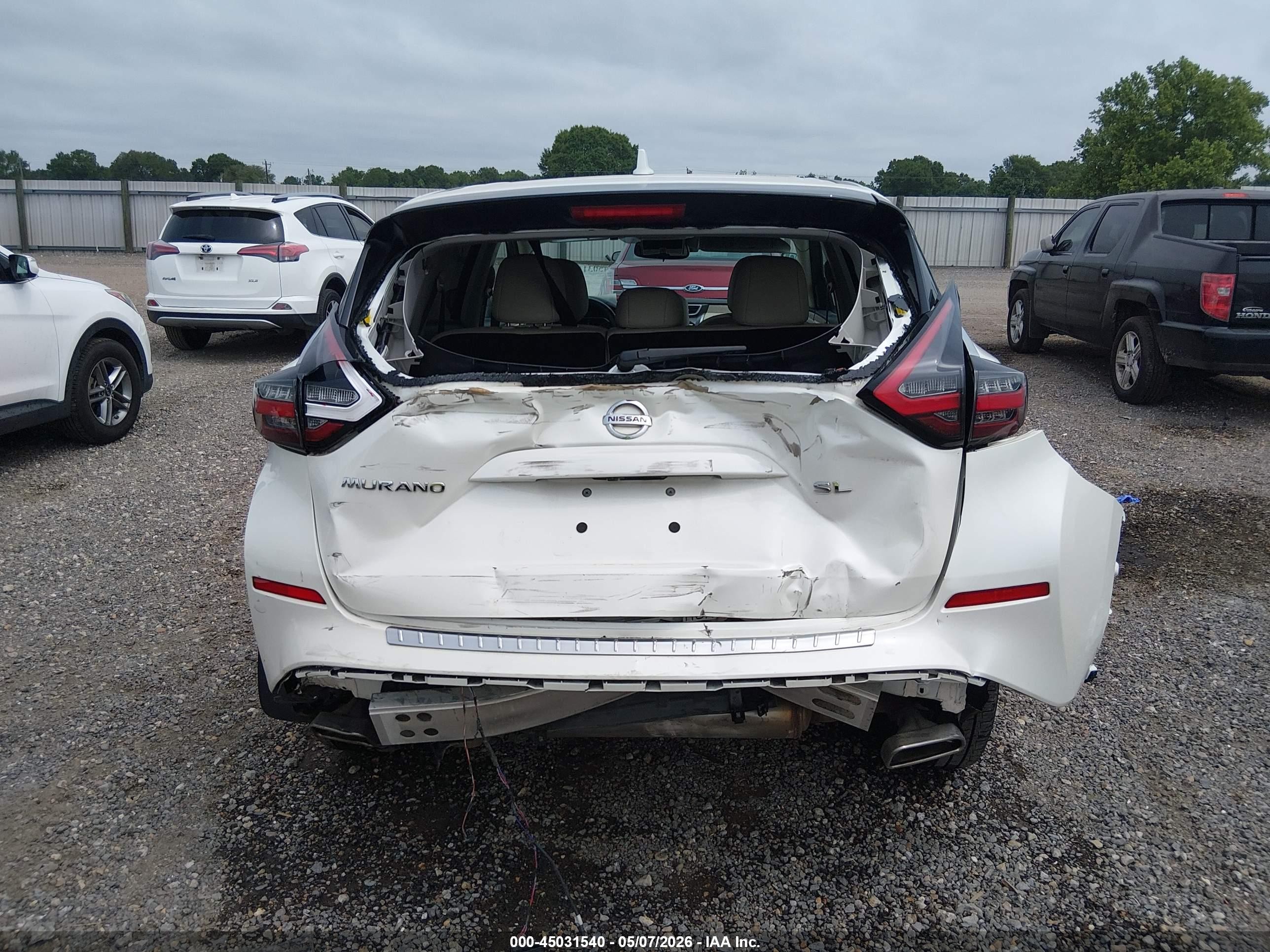 2021 Nissan Murano Sl Fwd White vin: 5N1AZ2CJ8MC108683