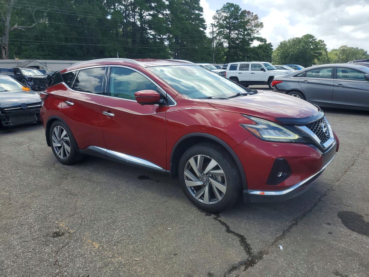 2020 Nissan Murano Sl Красный vin: 5N1AZ2CJ9LN150766