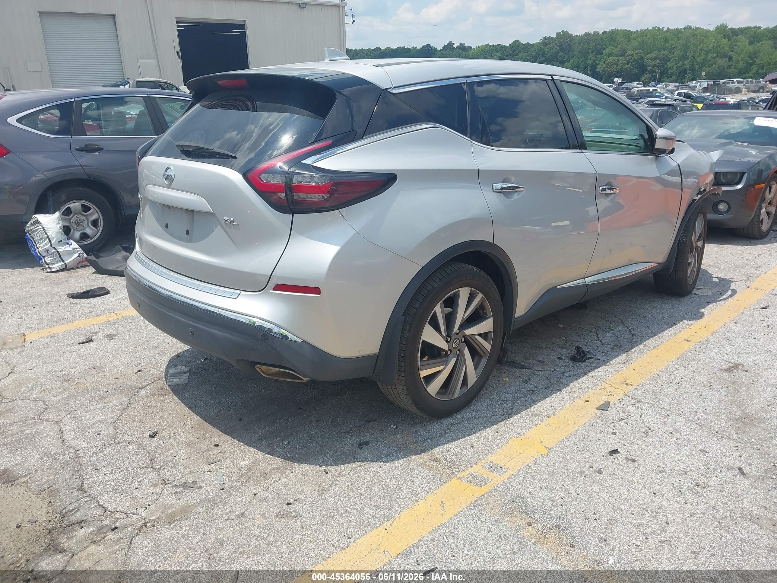 2021 Nissan Murano Sl Fwd Silver vin: 5N1AZ2CJXMC108703