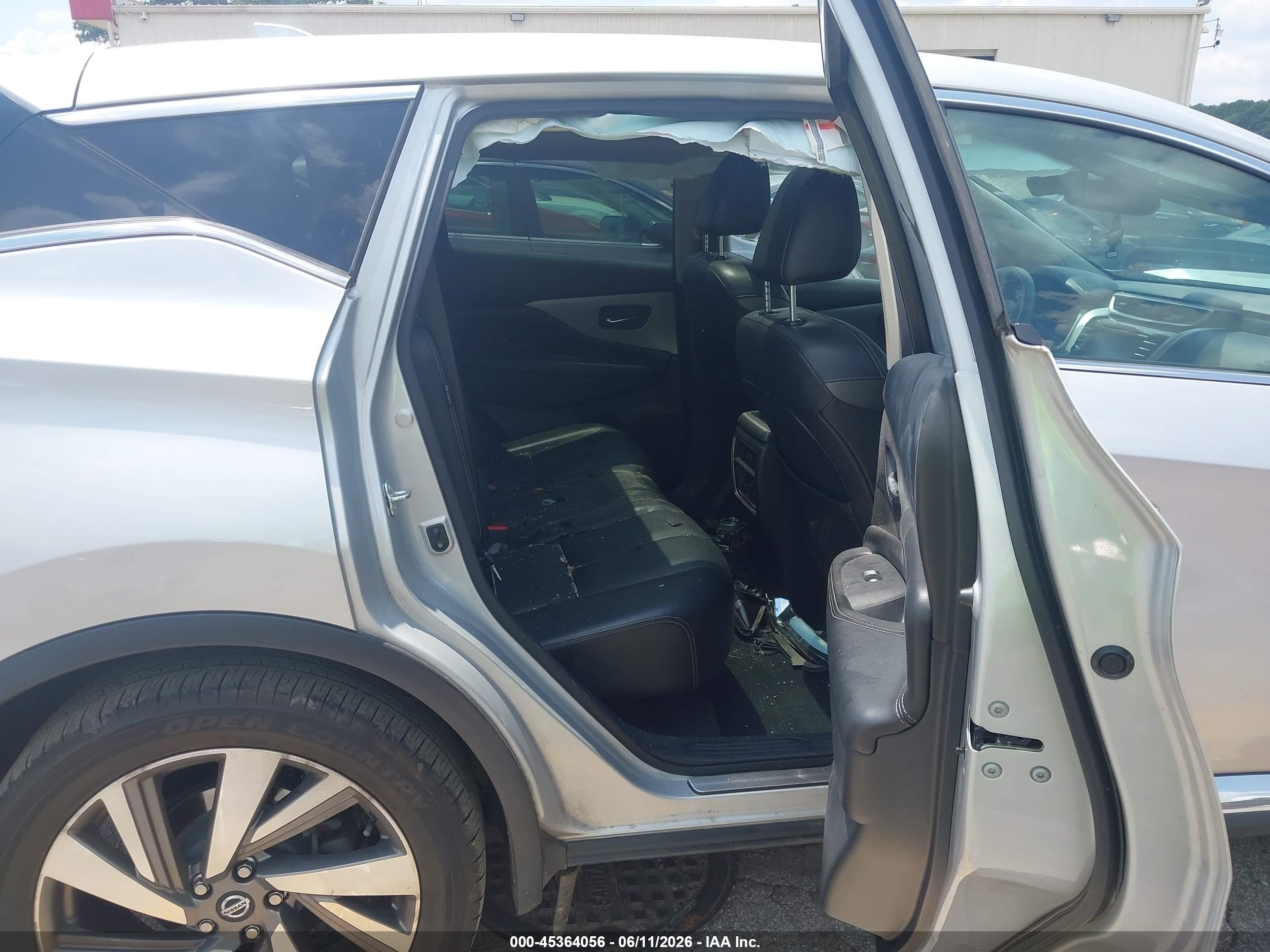 2021 Nissan Murano Sl Fwd Silver vin: 5N1AZ2CJXMC108703