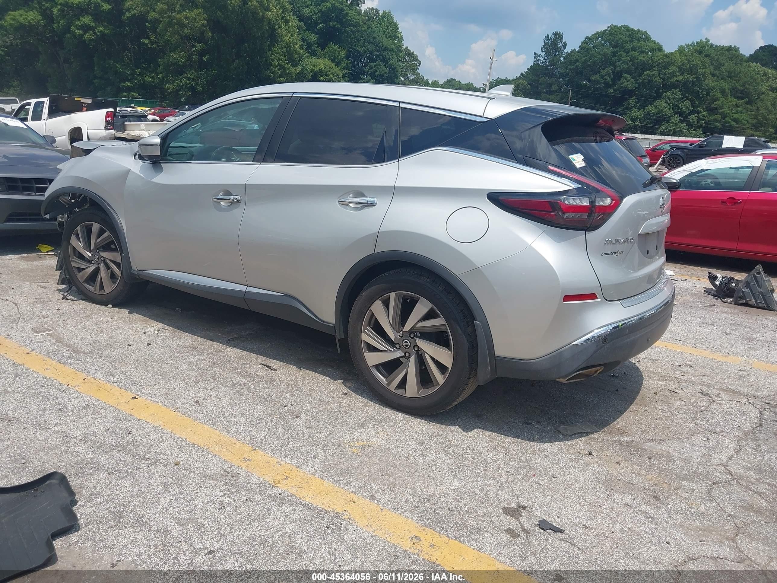 2021 Nissan Murano Sl Fwd Silver vin: 5N1AZ2CJXMC108703