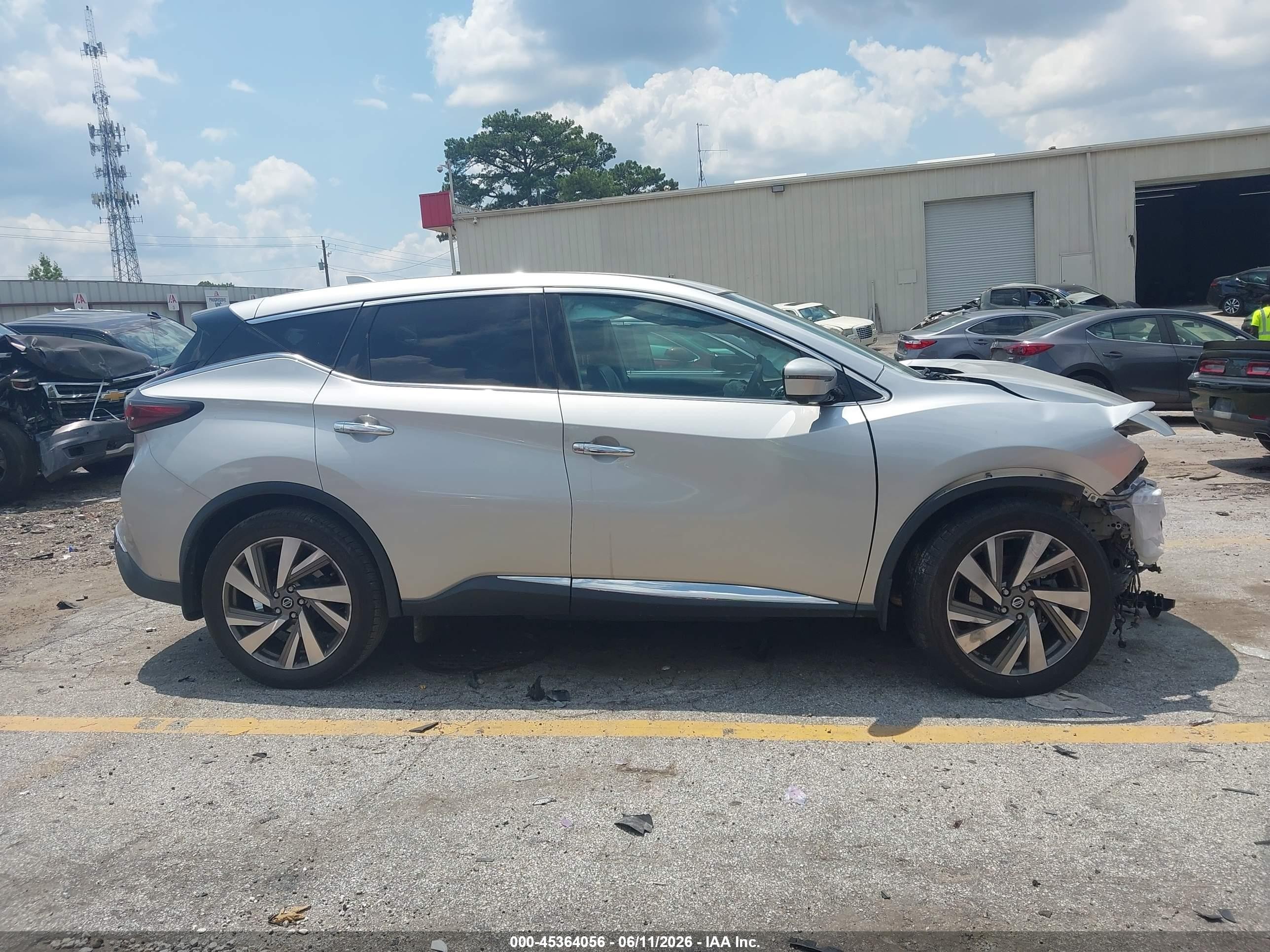 2021 Nissan Murano Sl Fwd Silver vin: 5N1AZ2CJXMC108703
