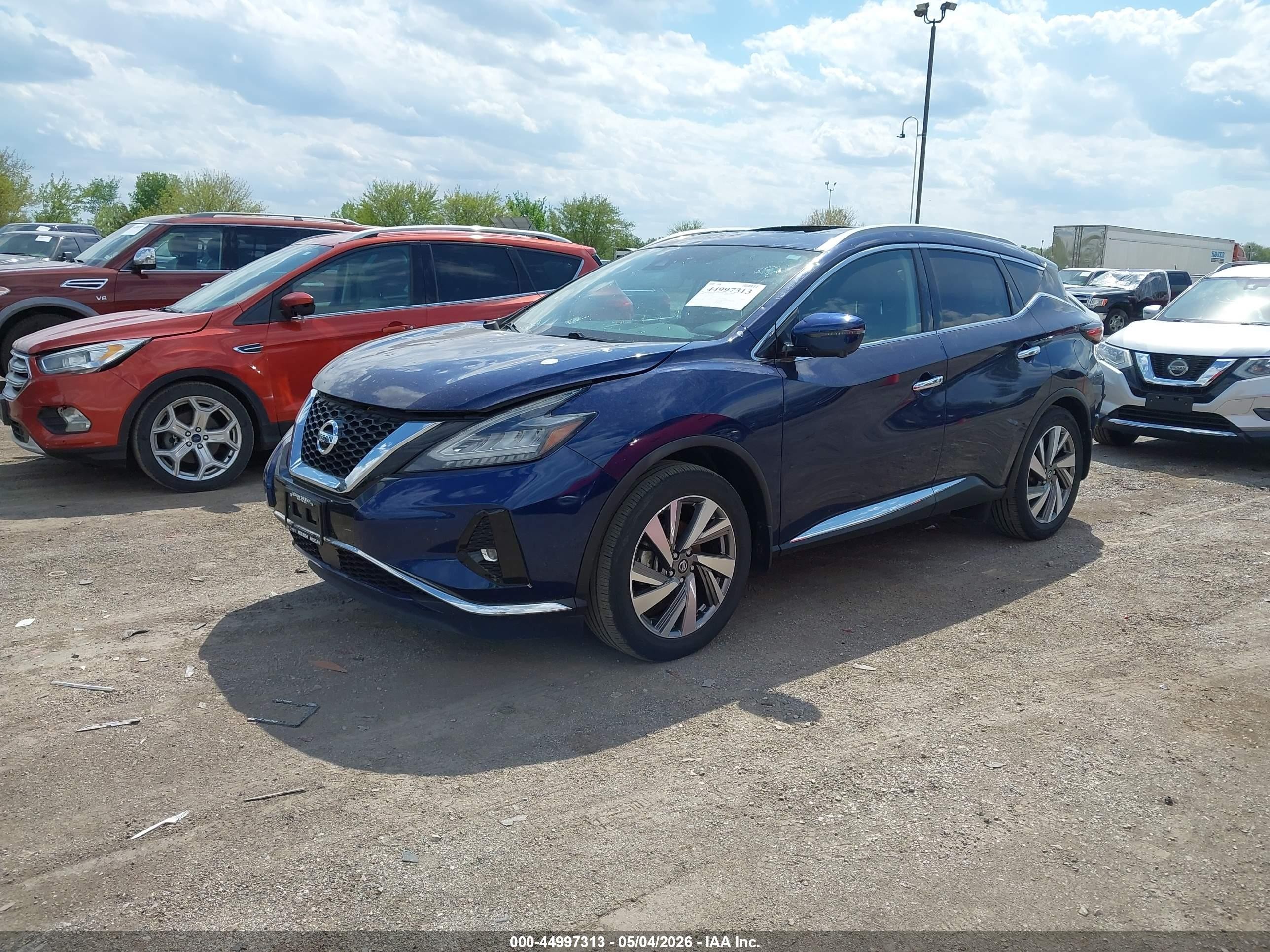 2020 Nissan Murano Sl Intelligent Awd Blue vin: 5N1AZ2CS0LN170963