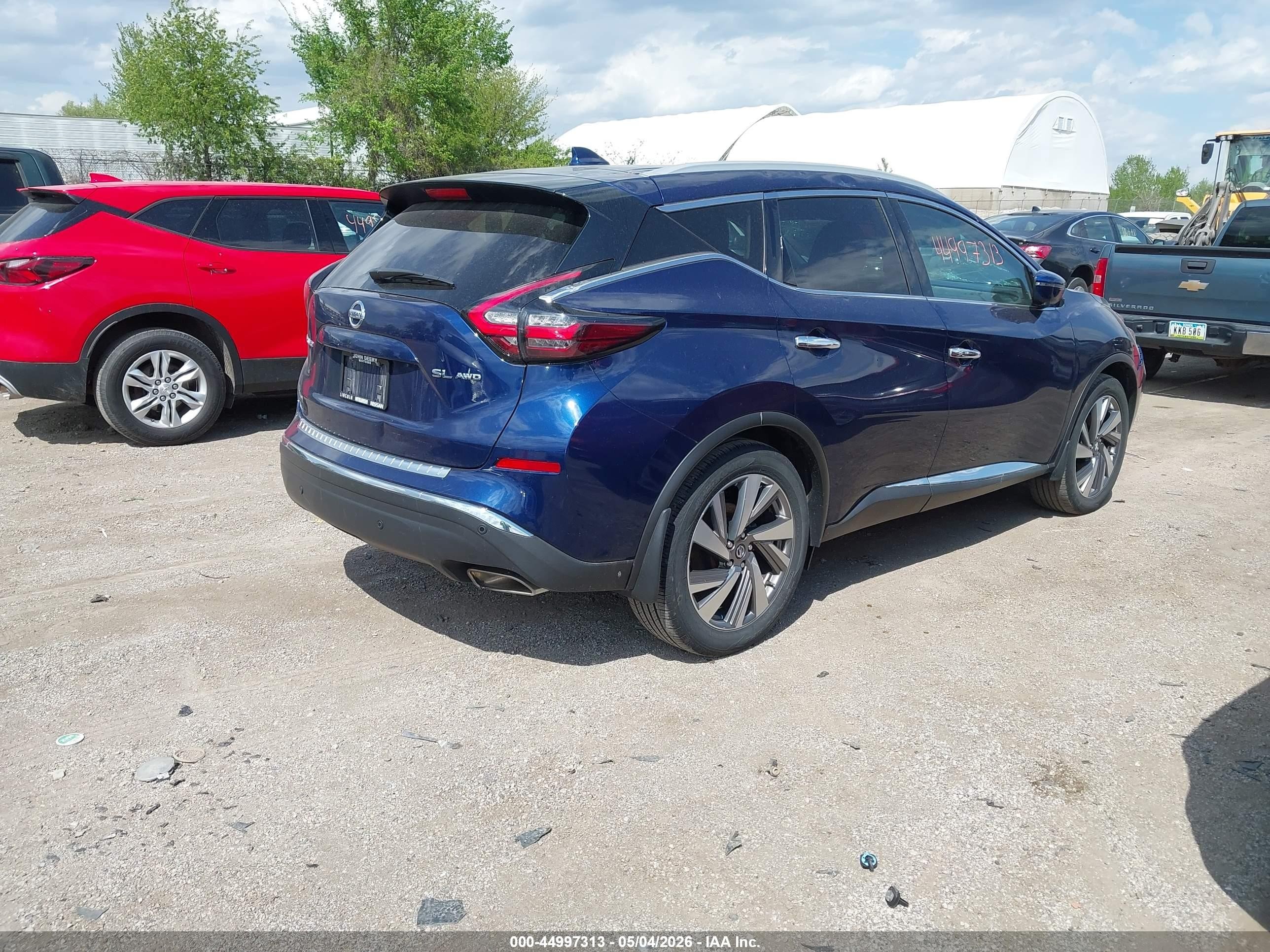 2020 Nissan Murano Sl Intelligent Awd Blue vin: 5N1AZ2CS0LN170963