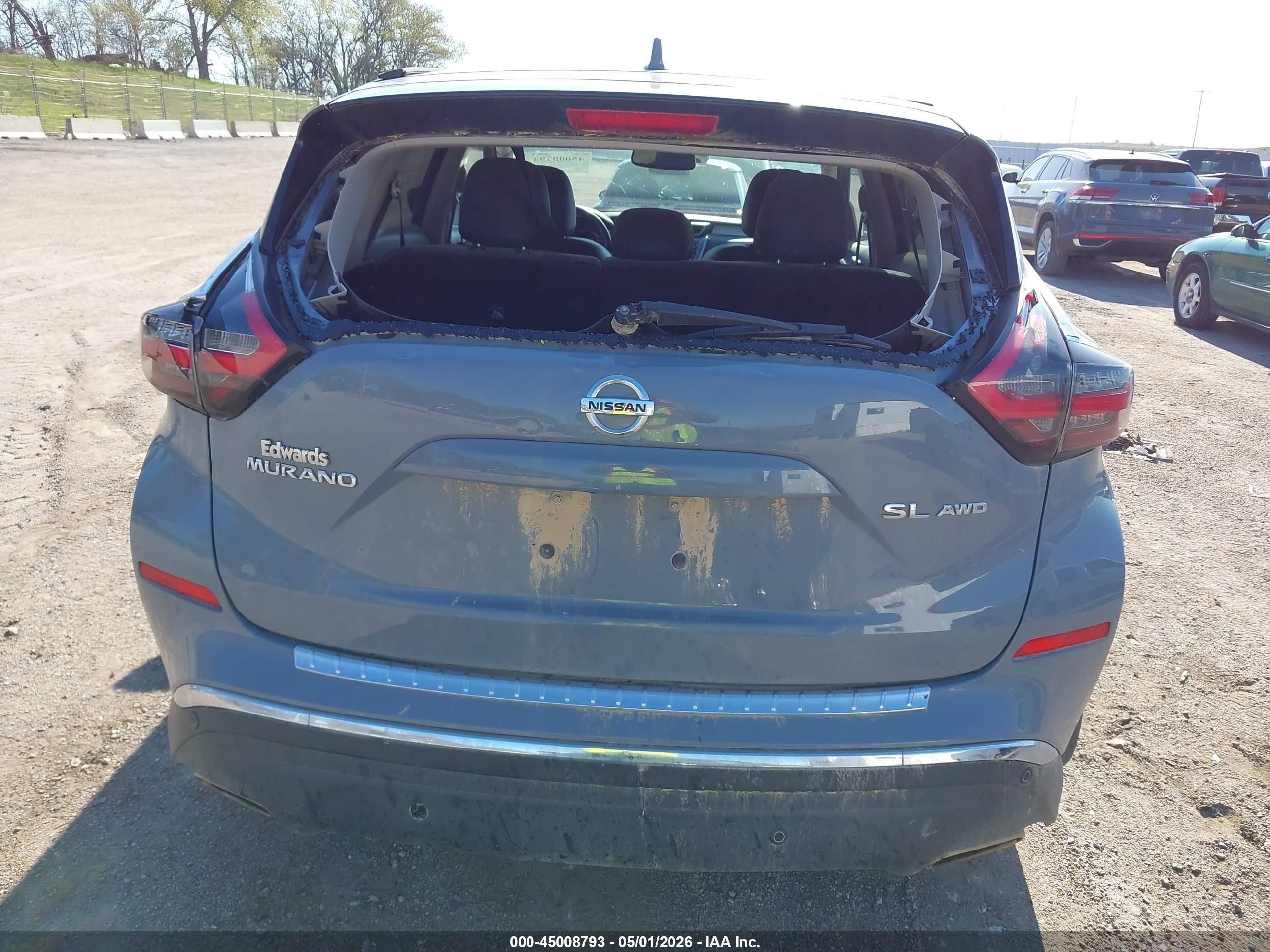 2022 Nissan Murano Sl Intelligent Awd Gray vin: 5N1AZ2CS3NC120654
