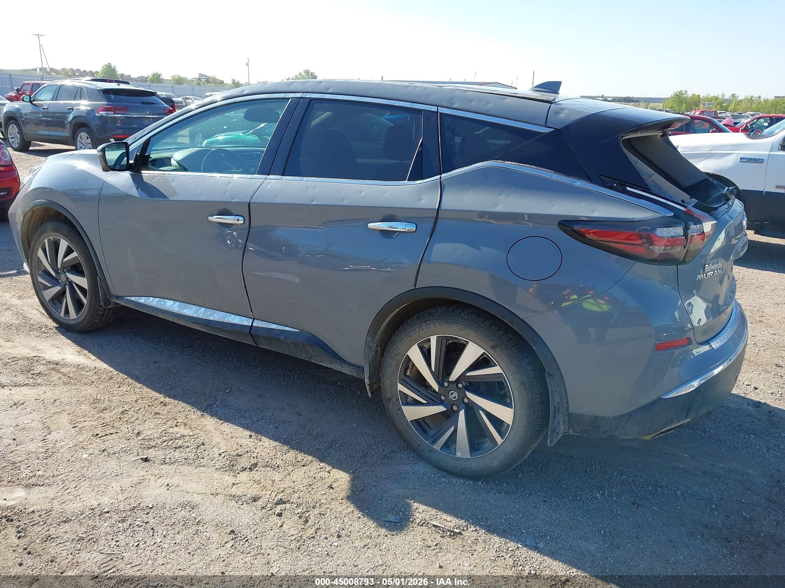 2022 Nissan Murano Sl Intelligent Awd Gray vin: 5N1AZ2CS3NC120654