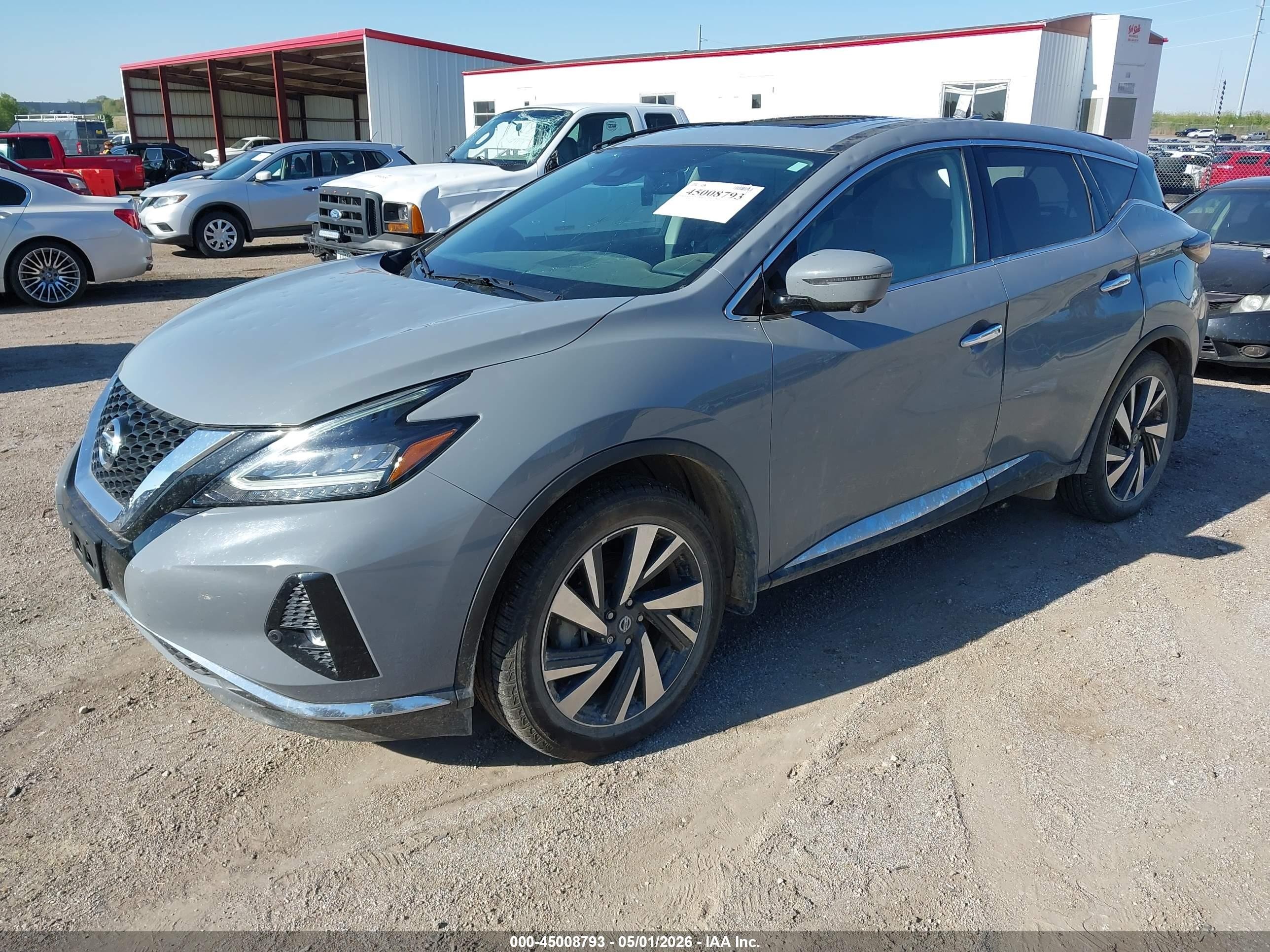 2022 Nissan Murano Sl Intelligent Awd Gray vin: 5N1AZ2CS3NC120654