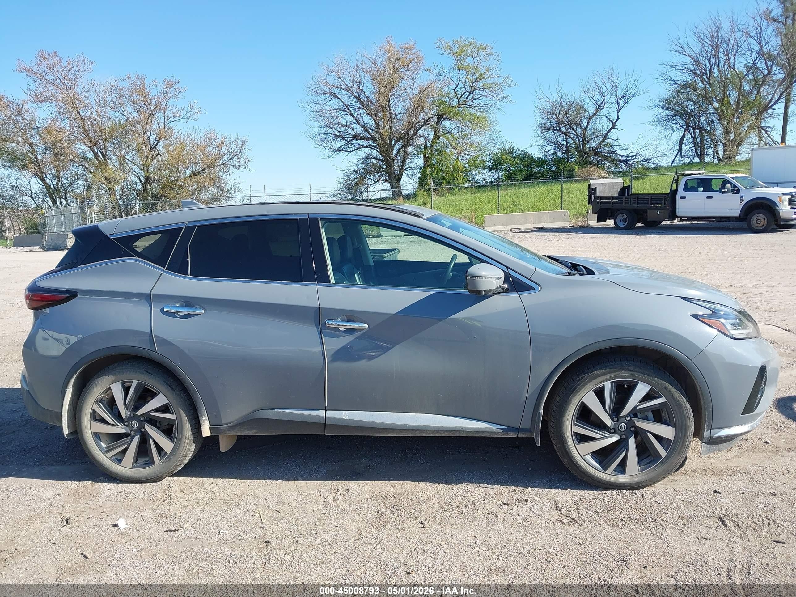 2022 Nissan Murano Sl Intelligent Awd Gray vin: 5N1AZ2CS3NC120654