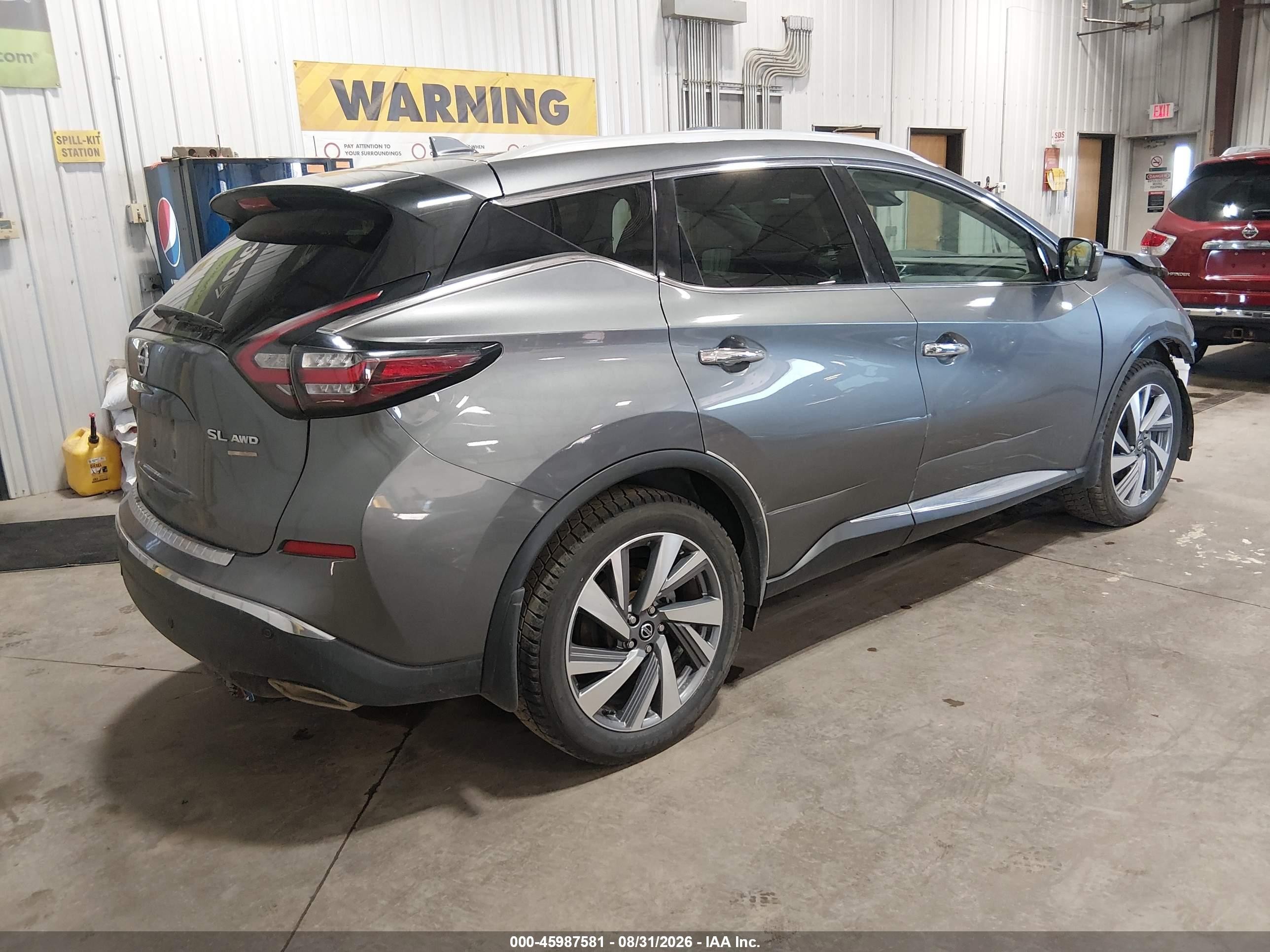 2021 Nissan Murano Sl Intelligent Awd Серый vin: 5N1AZ2CS4MC117616