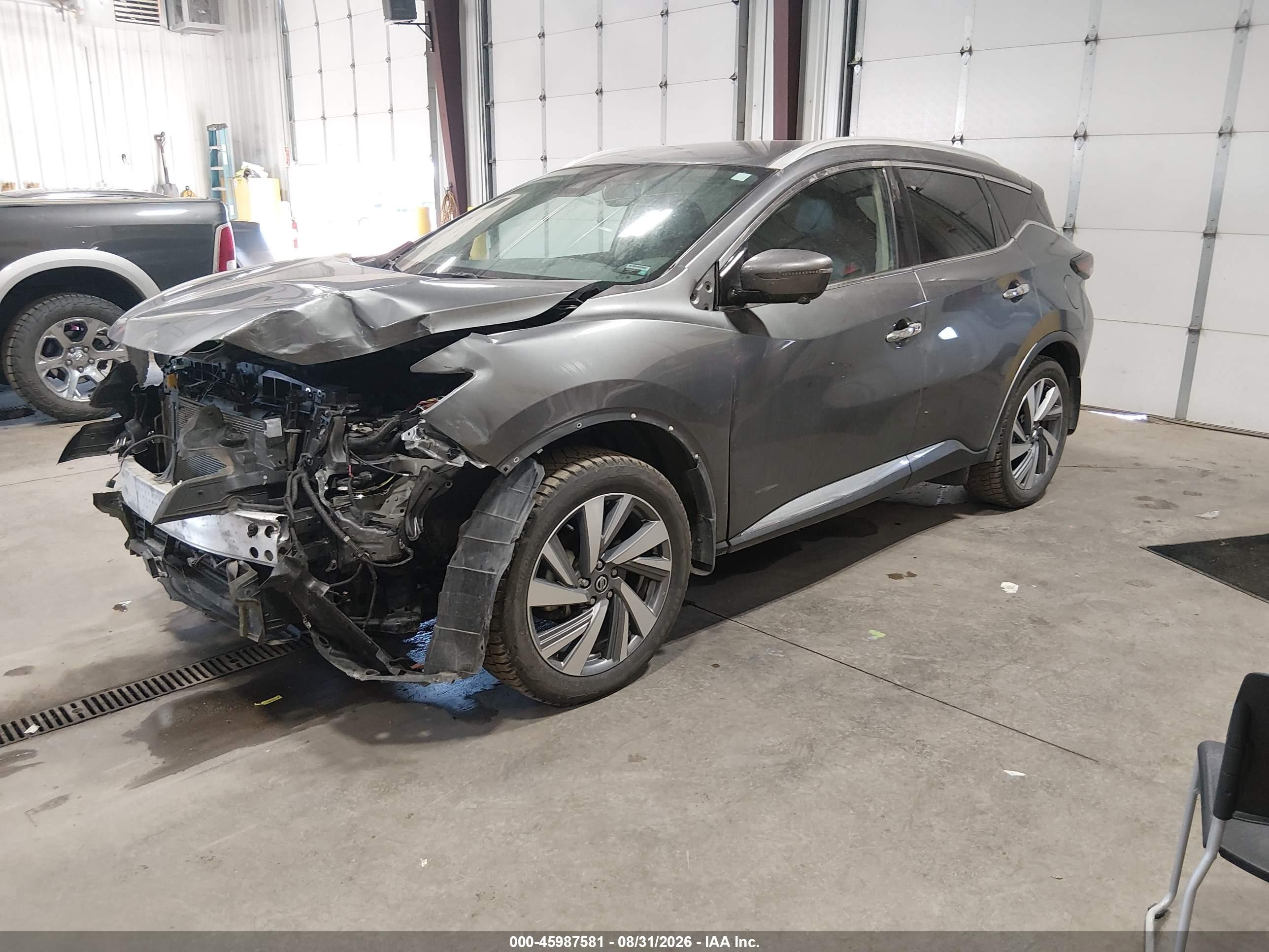 2021 Nissan Murano Sl Intelligent Awd Серый vin: 5N1AZ2CS4MC117616