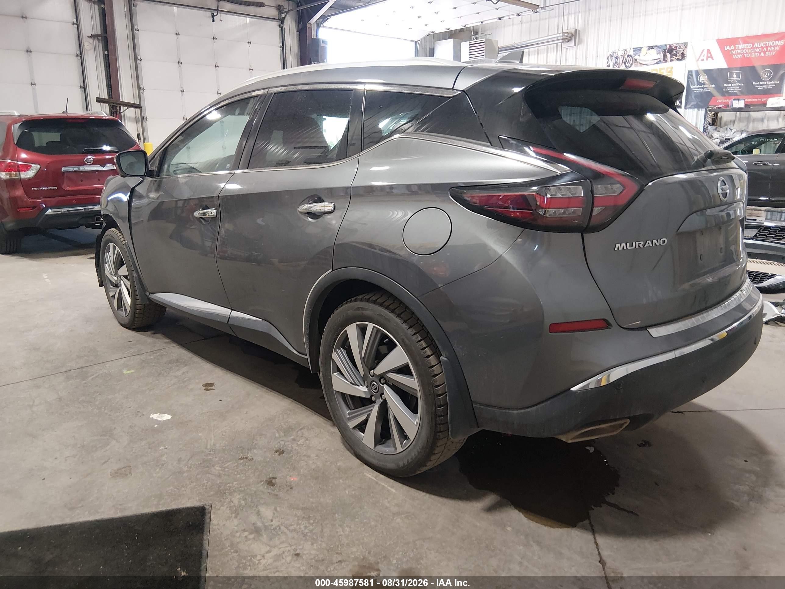 2021 Nissan Murano Sl Intelligent Awd Серый vin: 5N1AZ2CS4MC117616