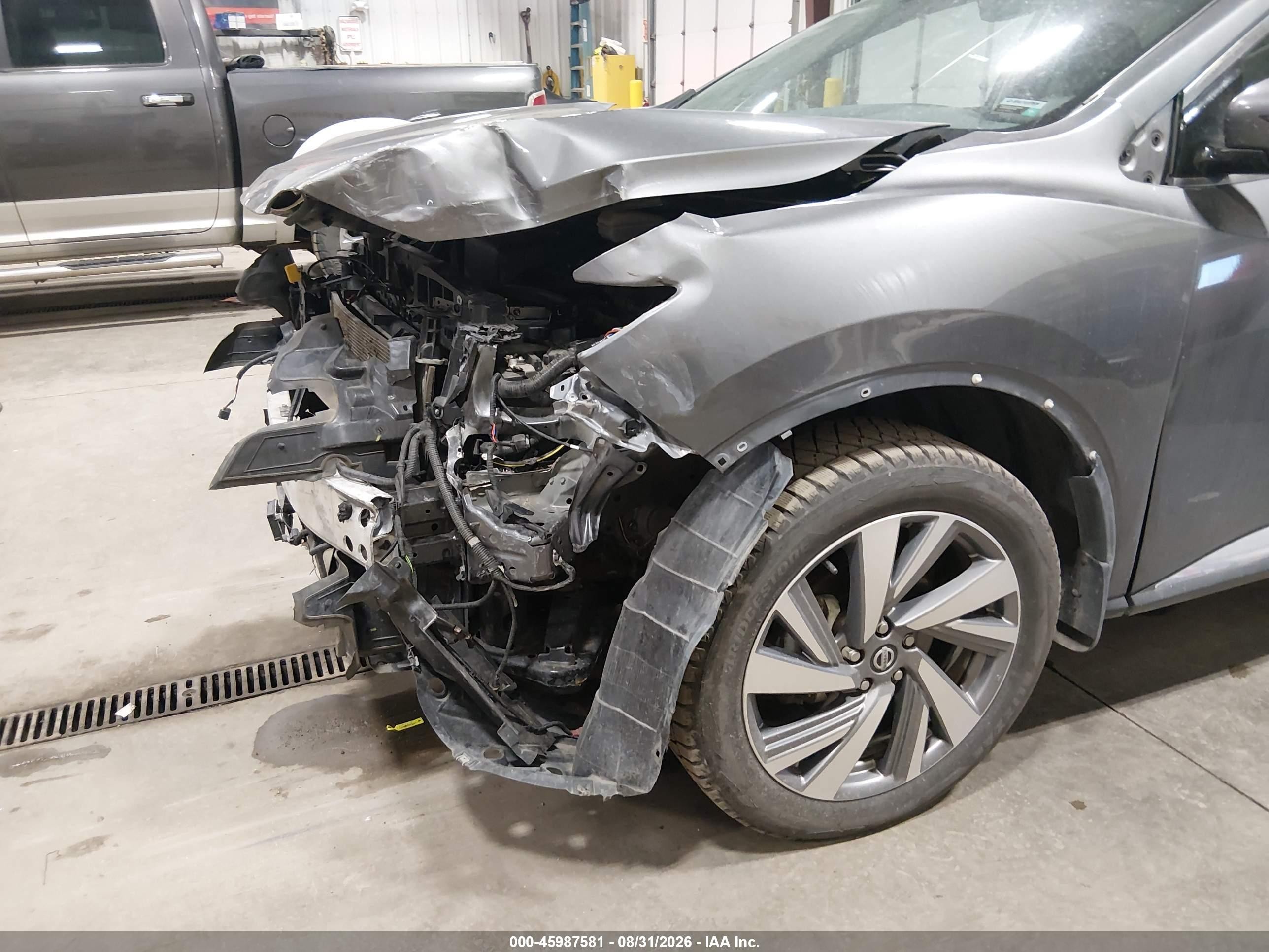 2021 Nissan Murano Sl Intelligent Awd Серый vin: 5N1AZ2CS4MC117616