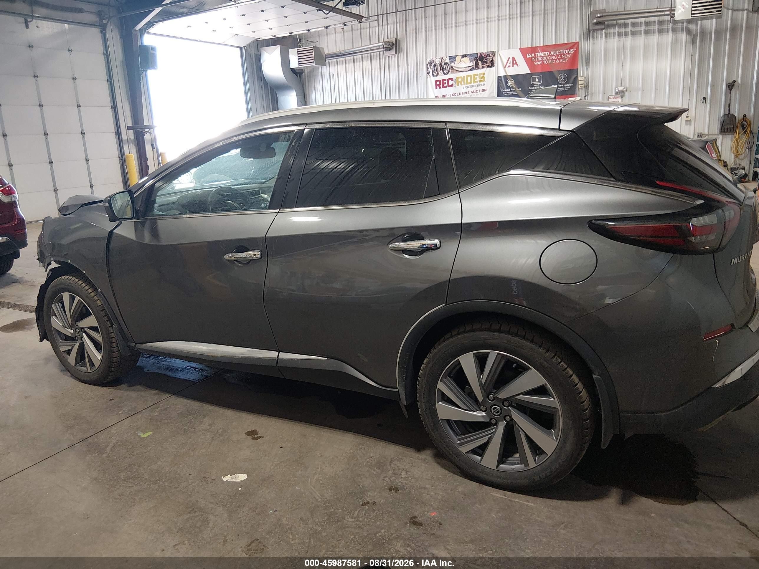 2021 Nissan Murano Sl Intelligent Awd Серый vin: 5N1AZ2CS4MC117616