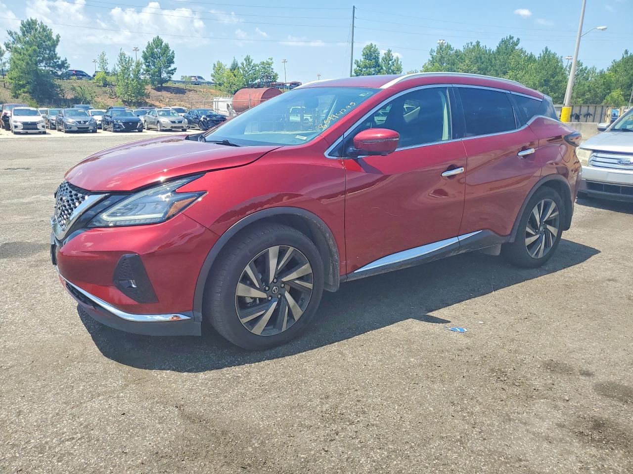 2022 Nissan Murano Sl Burgundy vin: 5N1AZ2CS7NC108801
