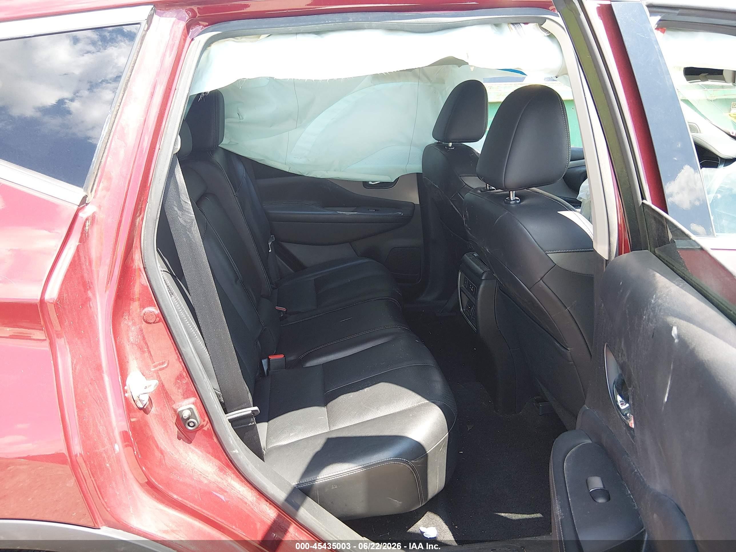 2020 Nissan Murano Sl Intelligent Awd Red vin: 5N1AZ2CSXLN126534