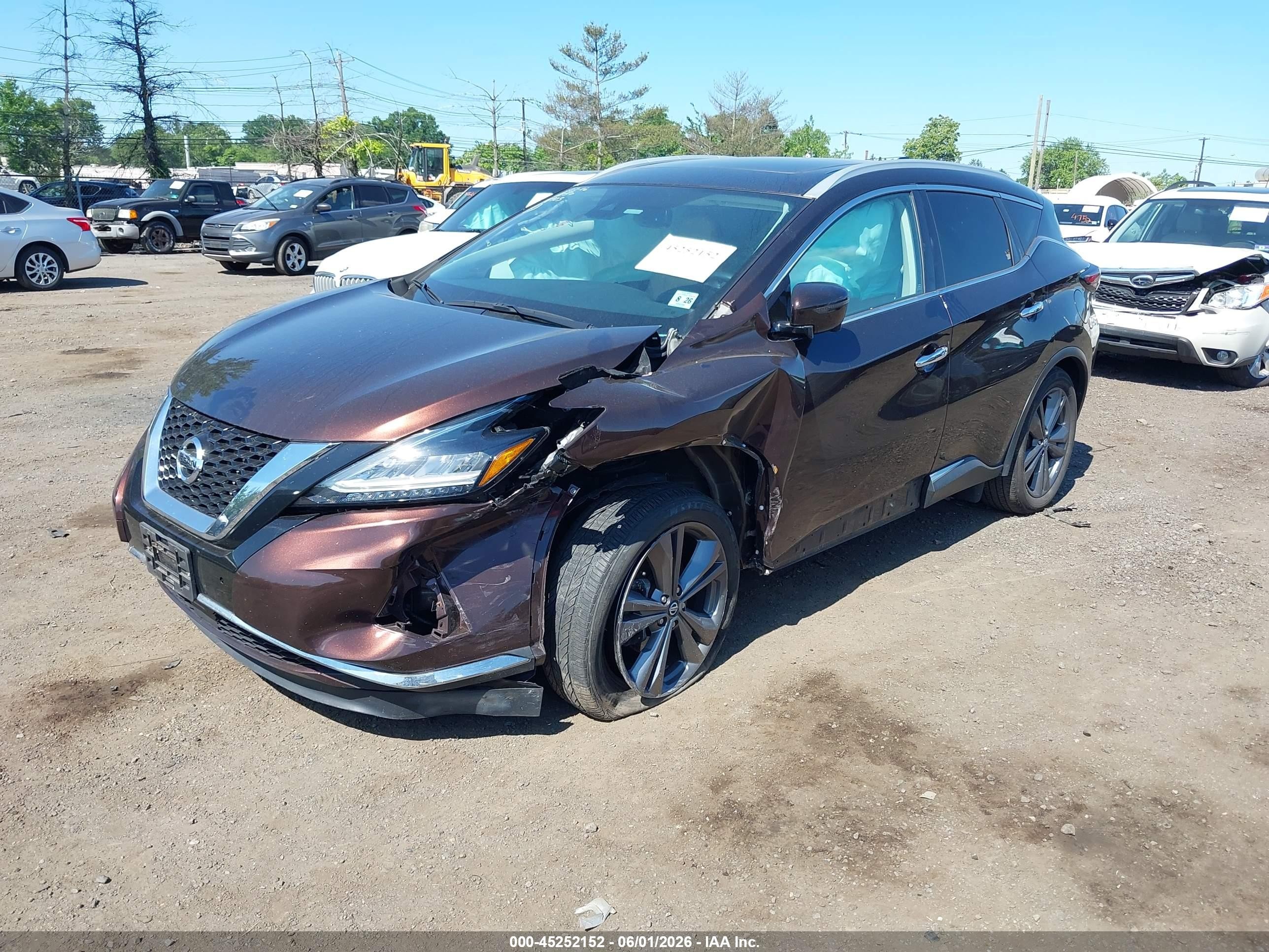 2021 Nissan Murano Platinum Intelligent Awd Burgundy vin: 5N1AZ2DS1MC111903