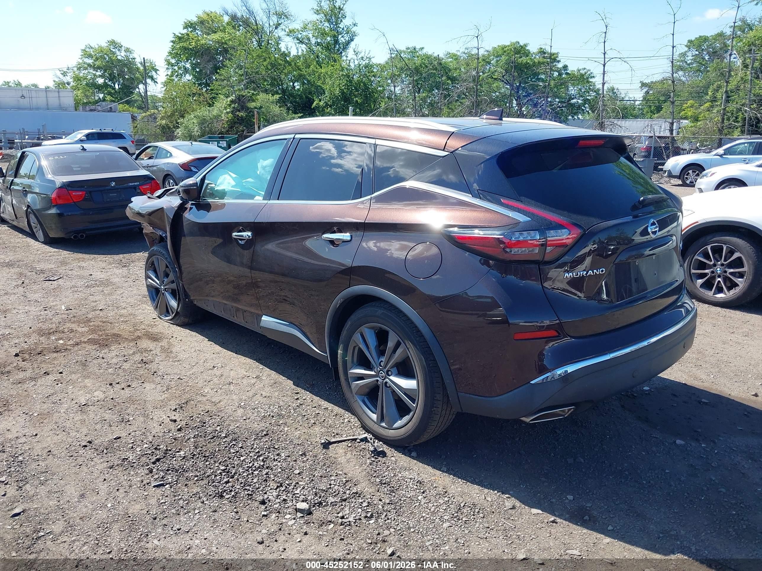 2021 Nissan Murano Platinum Intelligent Awd Burgundy vin: 5N1AZ2DS1MC111903