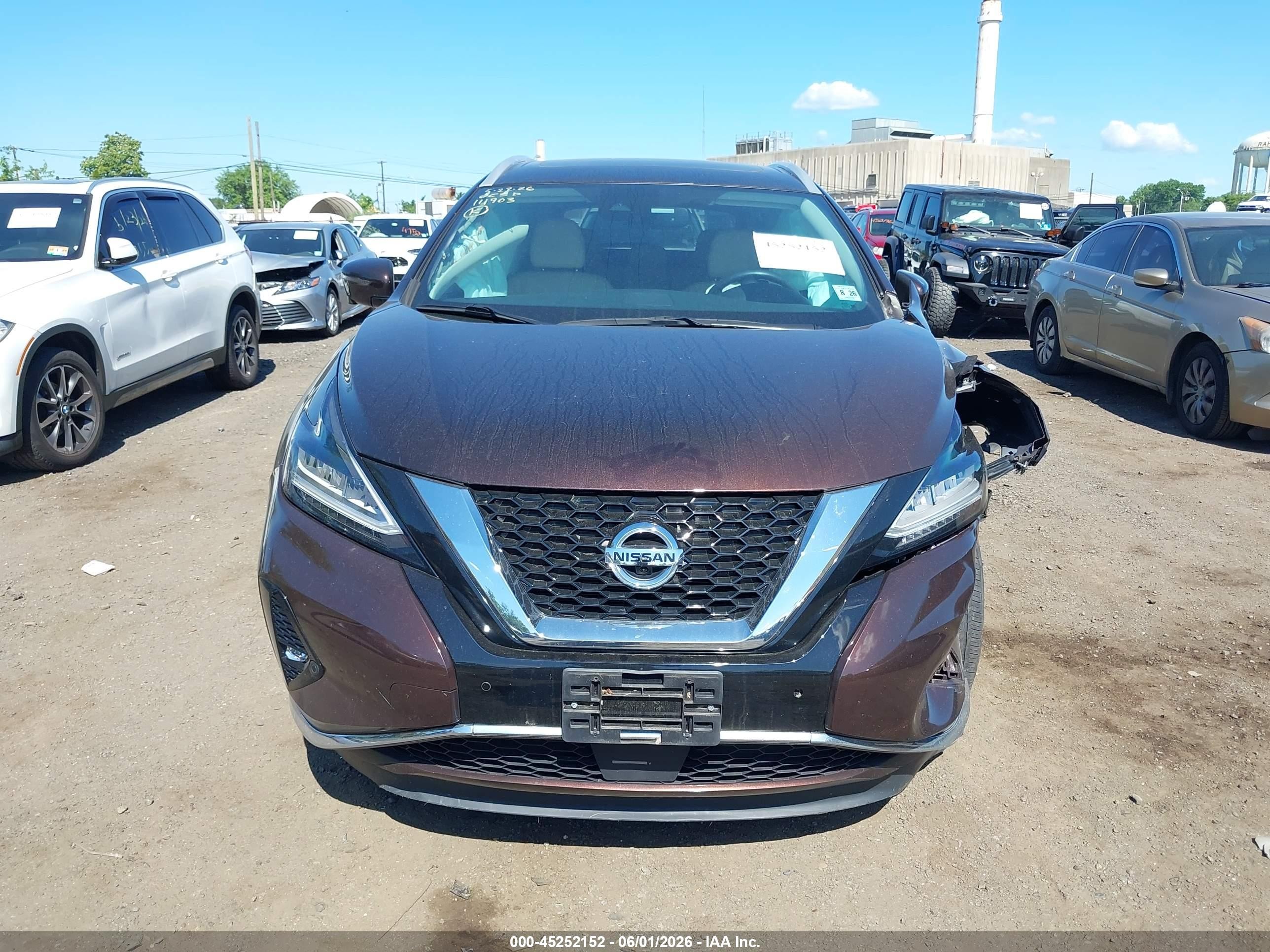 2021 Nissan Murano Platinum Intelligent Awd Burgundy vin: 5N1AZ2DS1MC111903