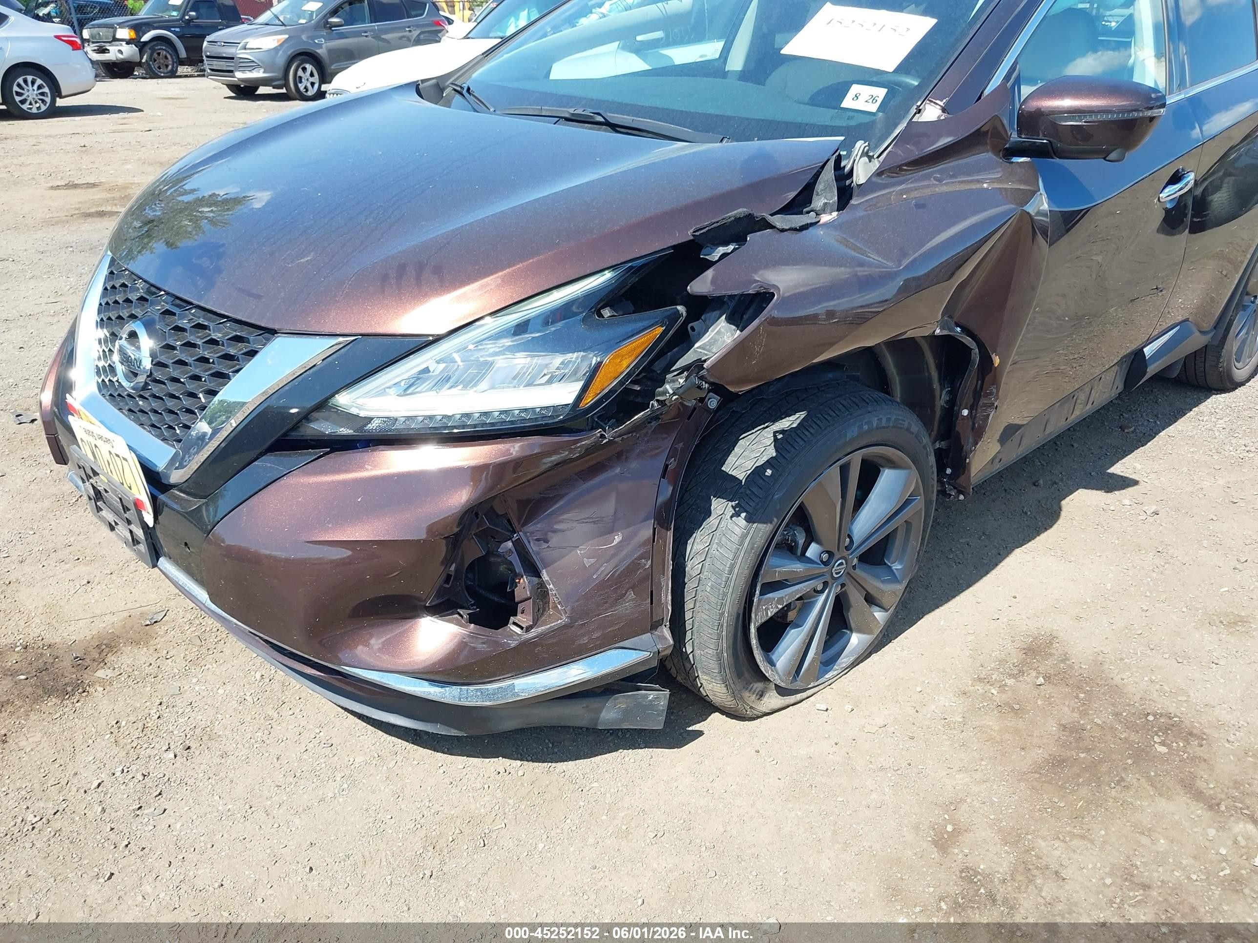 2021 Nissan Murano Platinum Intelligent Awd Burgundy vin: 5N1AZ2DS1MC111903