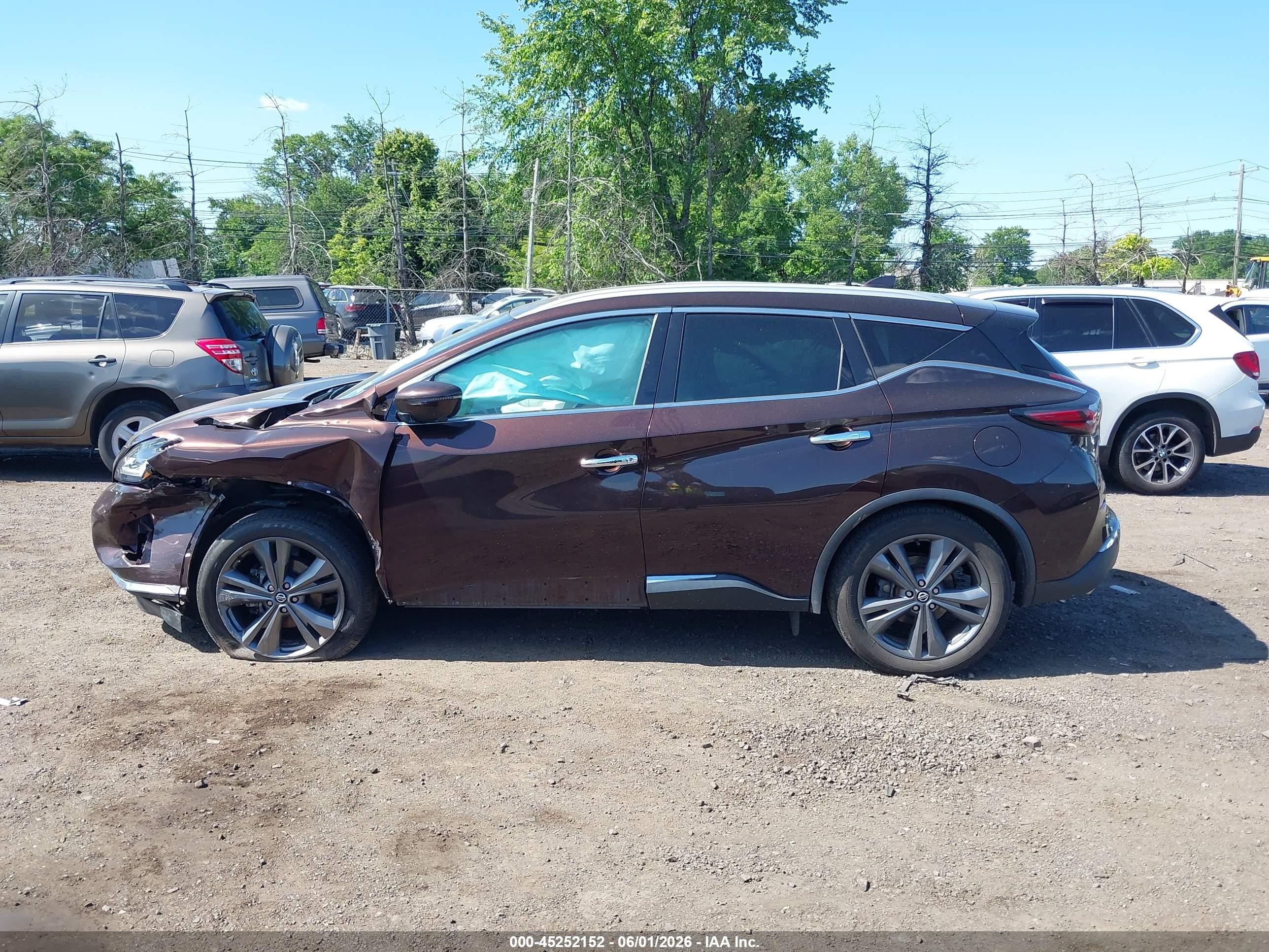 2021 Nissan Murano Platinum Intelligent Awd Burgundy vin: 5N1AZ2DS1MC111903