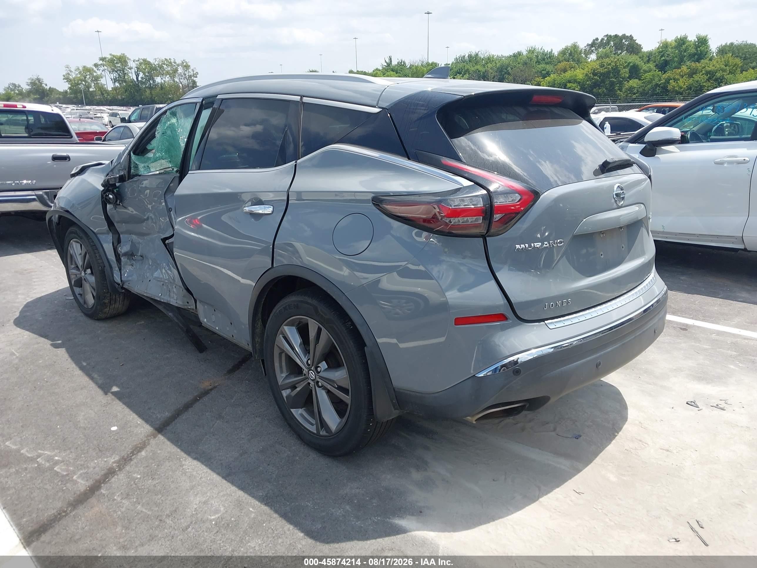2021 Nissan Murano Platinum Intelligent Awd Gray vin: 5N1AZ2DS4MC104508