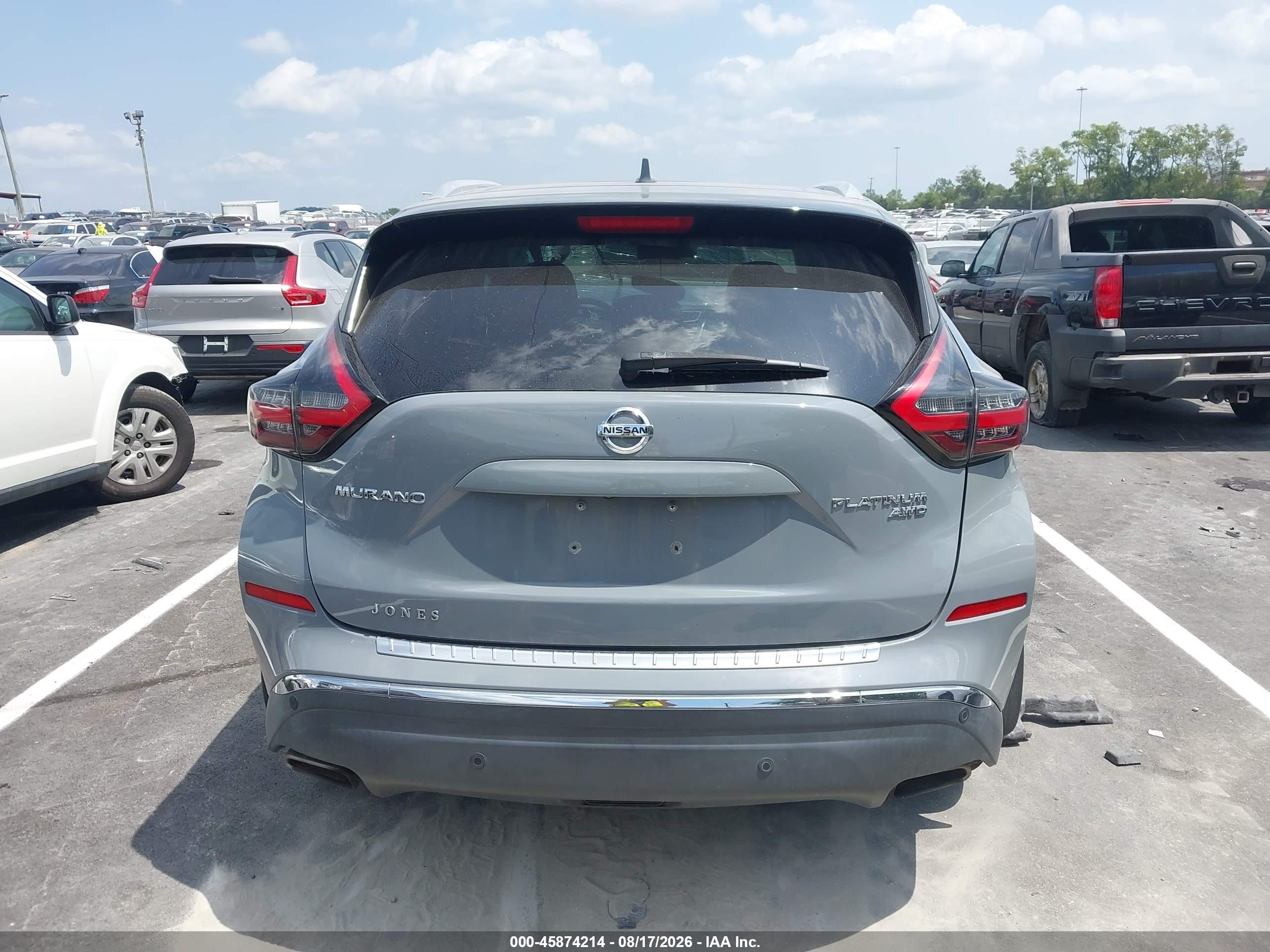 2021 Nissan Murano Platinum Intelligent Awd Gray vin: 5N1AZ2DS4MC104508