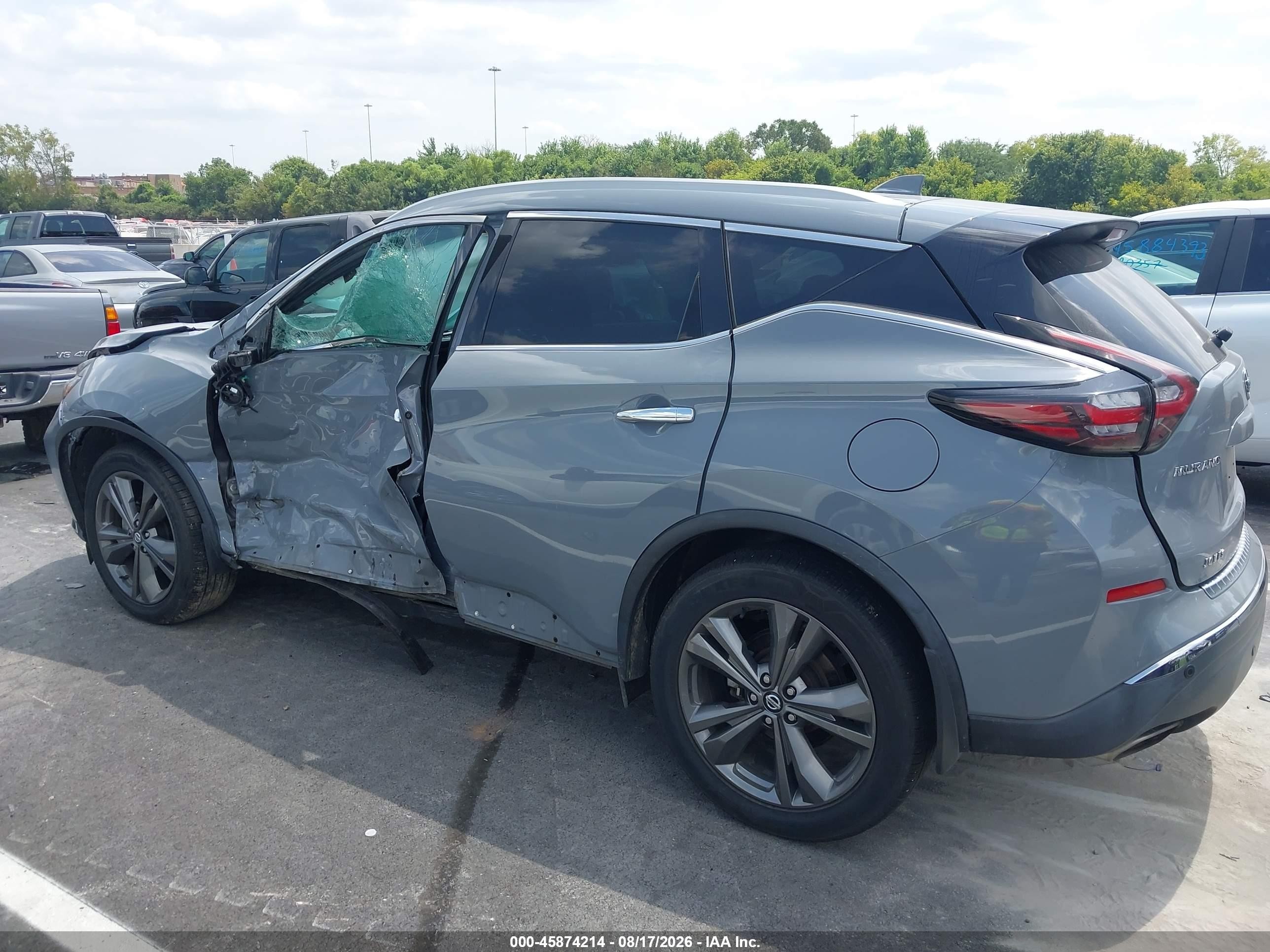 2021 Nissan Murano Platinum Intelligent Awd Gray vin: 5N1AZ2DS4MC104508