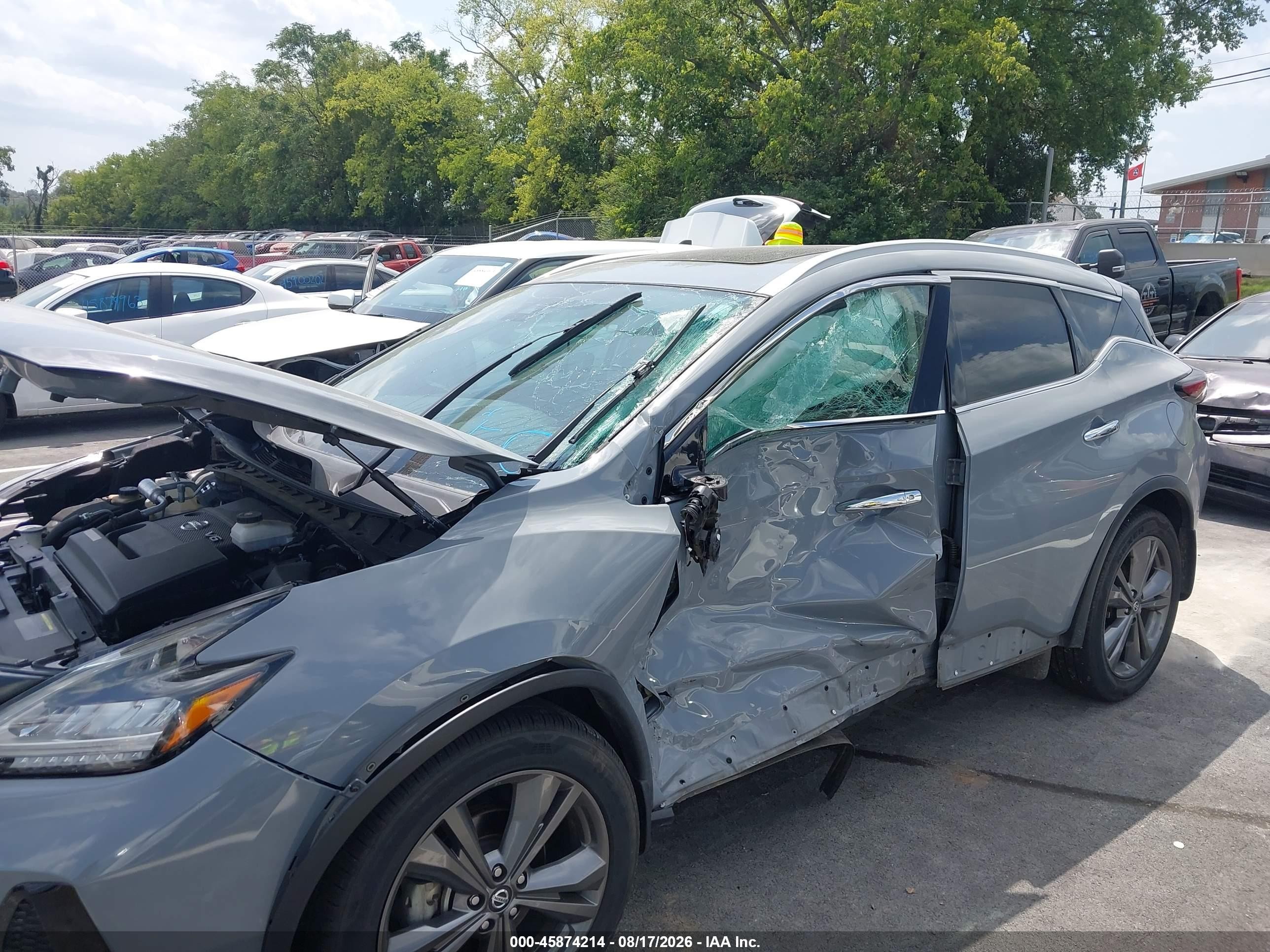 2021 Nissan Murano Platinum Intelligent Awd Gray vin: 5N1AZ2DS4MC104508