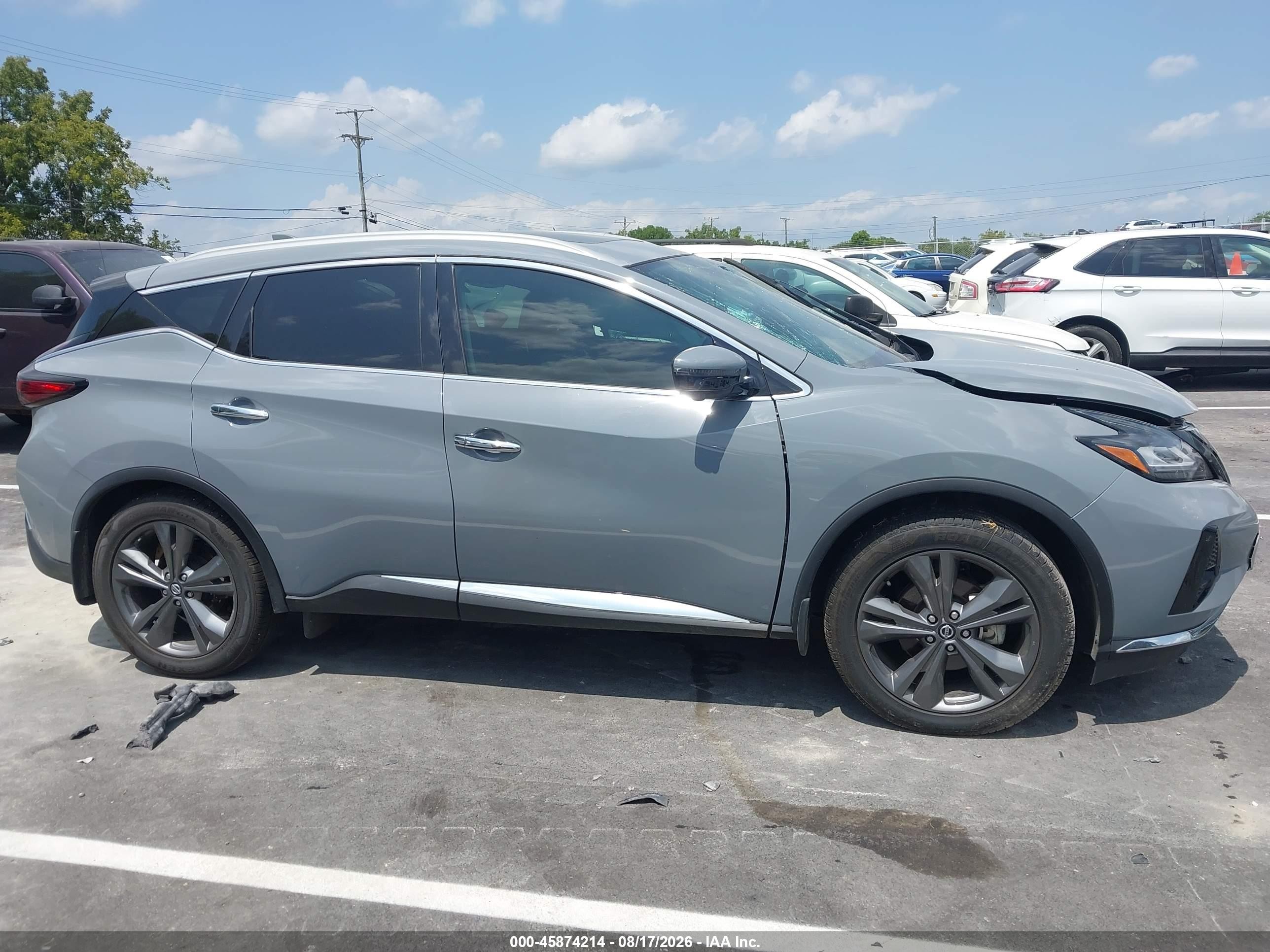 2021 Nissan Murano Platinum Intelligent Awd Gray vin: 5N1AZ2DS4MC104508