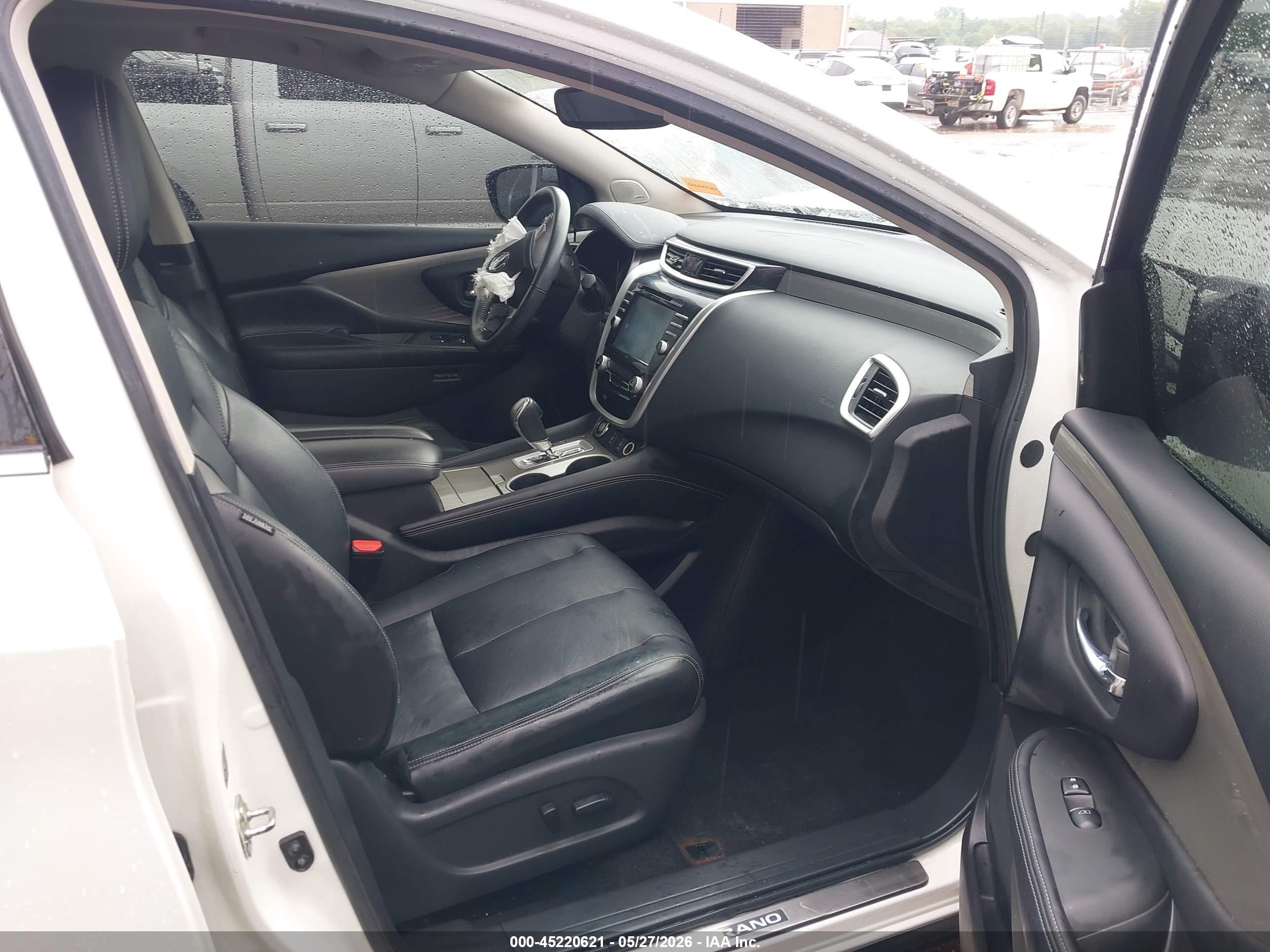 2015 Nissan Murano Sl White vin: 5N1AZ2MG0FN204821