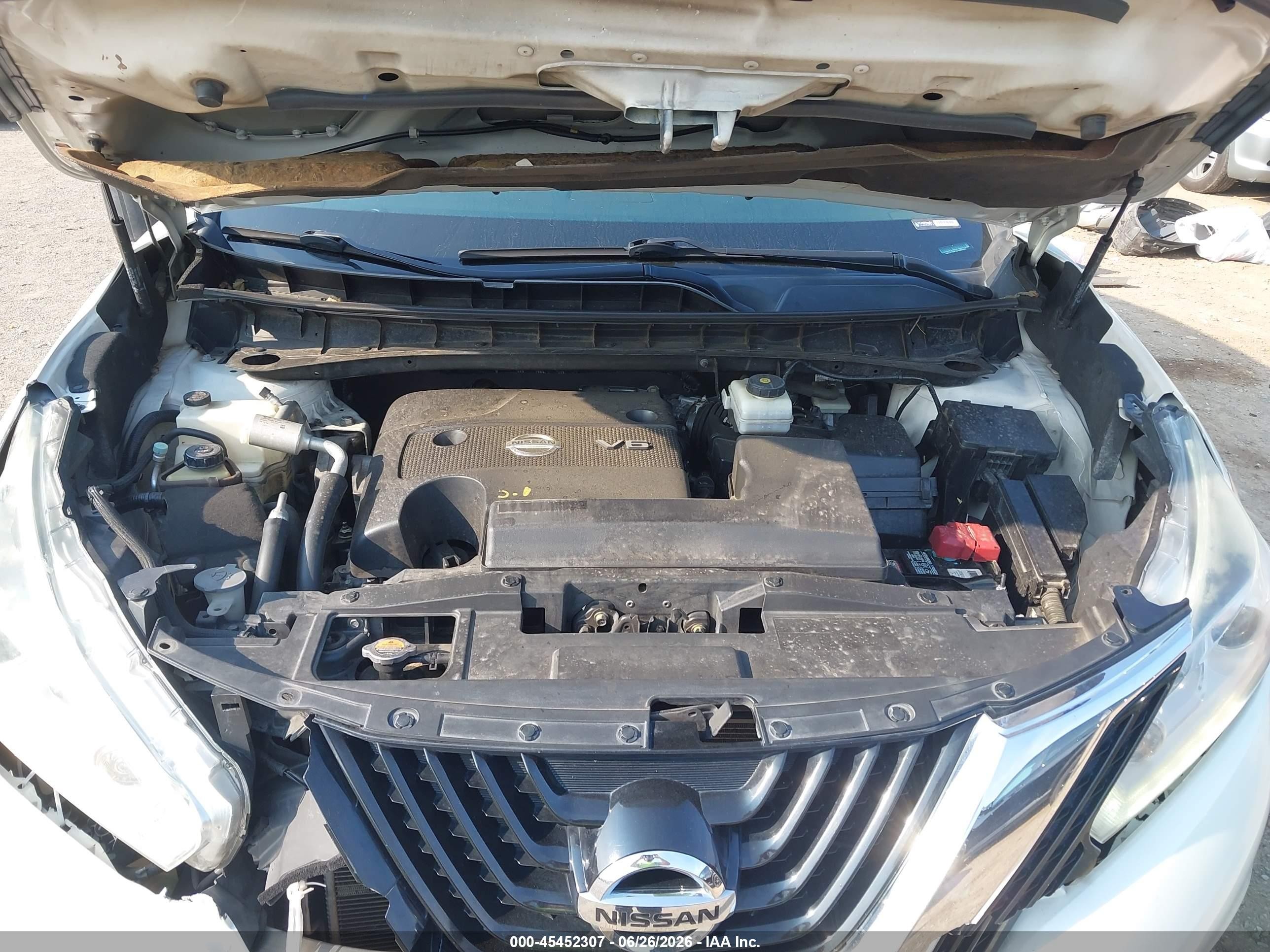 2015 Nissan Murano Platinum White vin: 5N1AZ2MG0FN206603