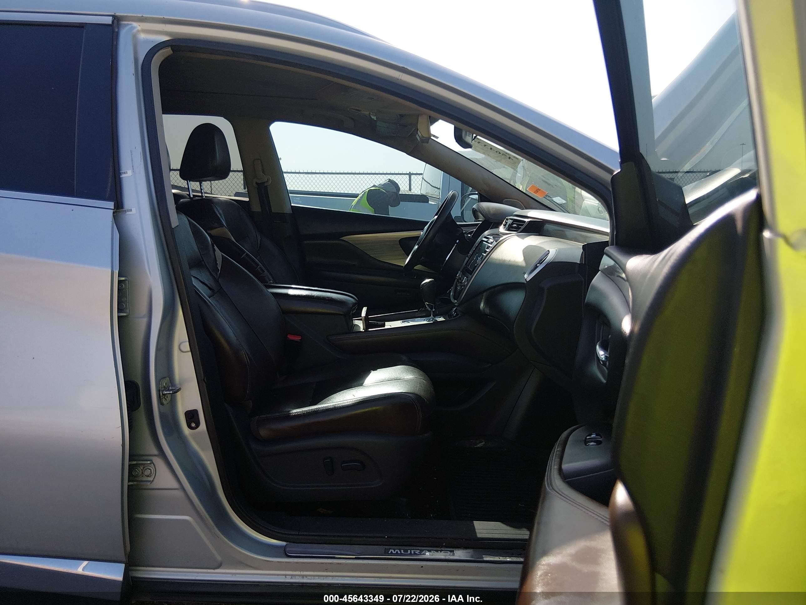 2015 Nissan Murano Platinum Silver vin: 5N1AZ2MG0FN222008