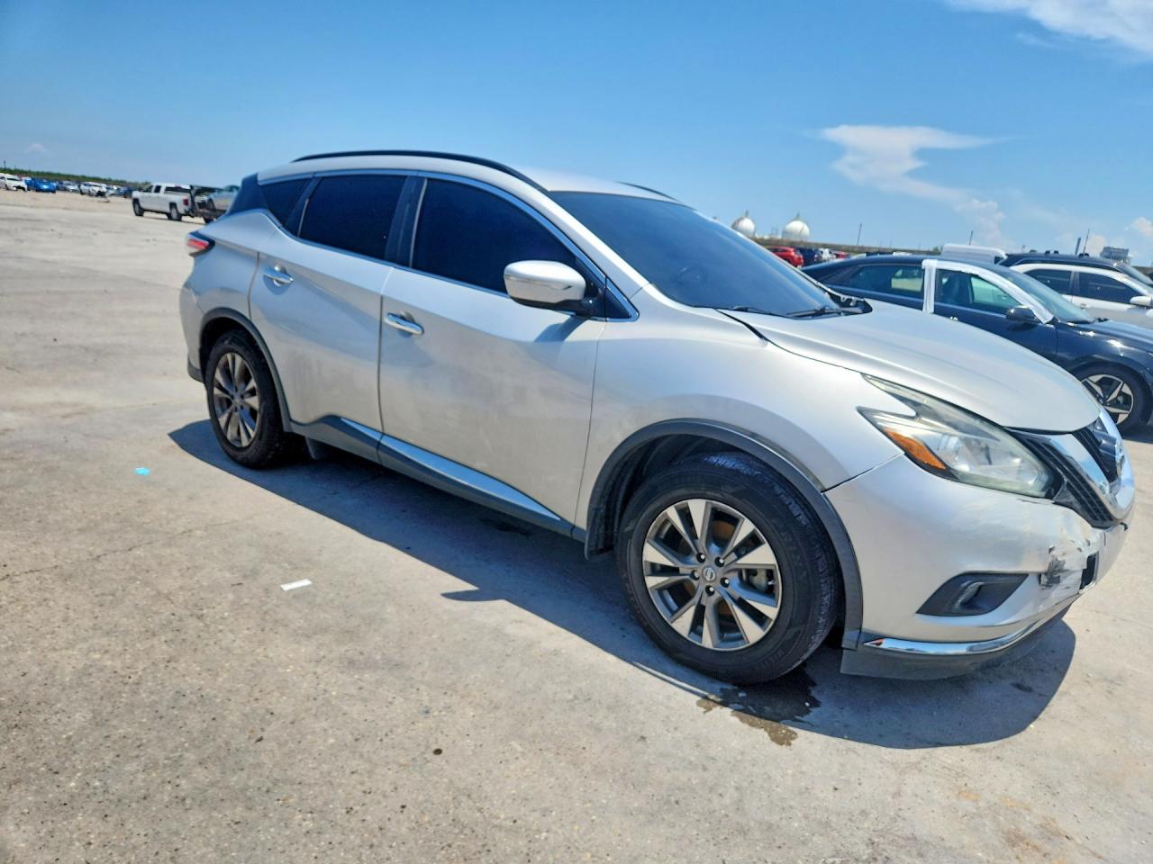 2015 Nissan Murano Sv Silver vin: 5N1AZ2MG0FN234420