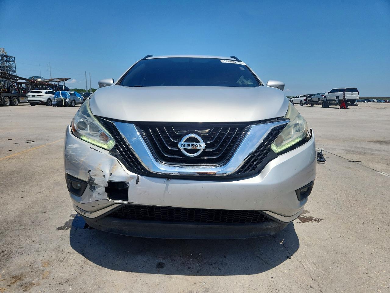 2015 Nissan Murano Sv Silver vin: 5N1AZ2MG0FN234420