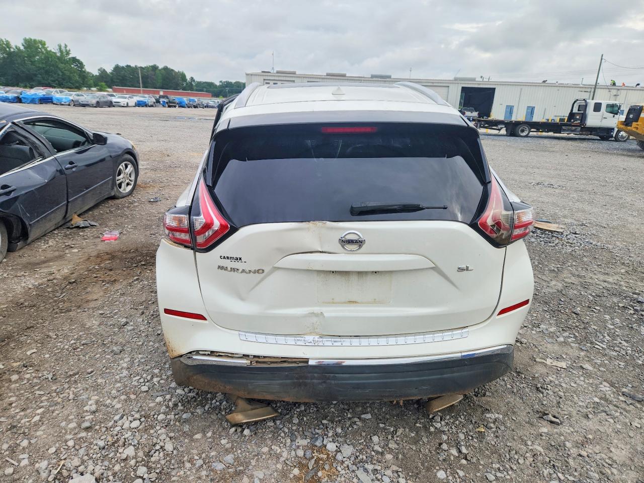 2015 Nissan Murano Sl White vin: 5N1AZ2MG0FN254196