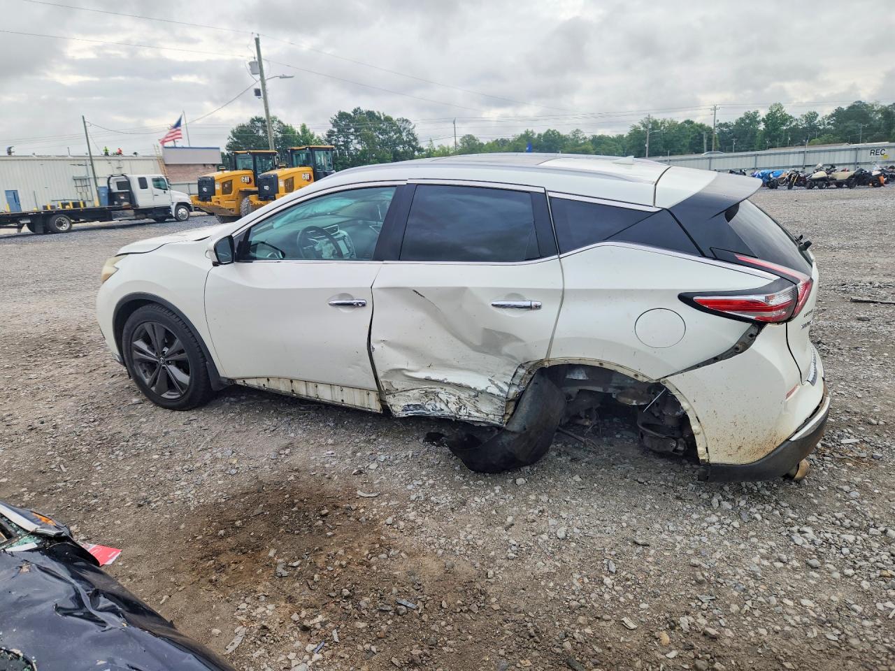2015 Nissan Murano Sl White vin: 5N1AZ2MG0FN254196