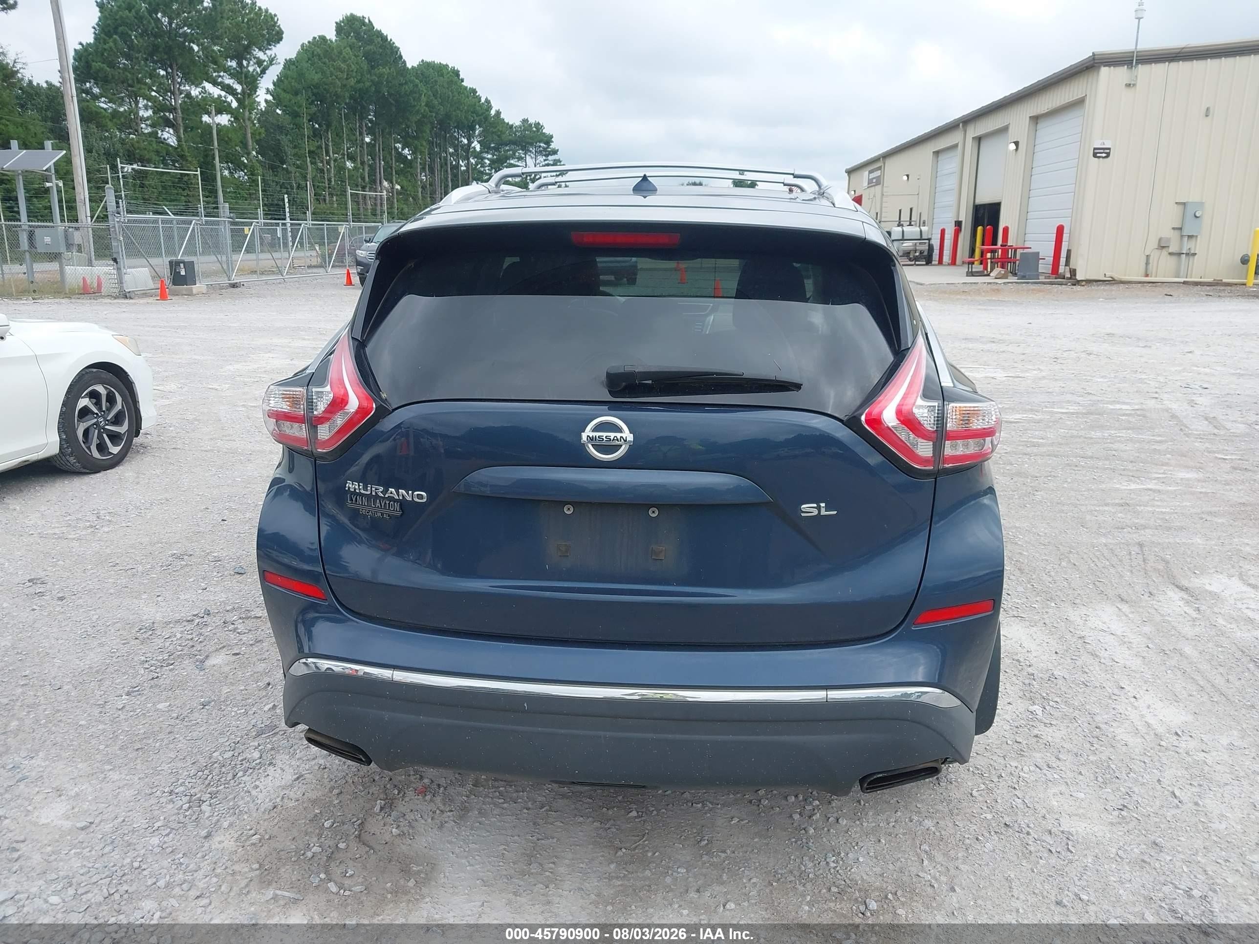 2015 Nissan Murano Sl Blue vin: 5N1AZ2MG0FN275520