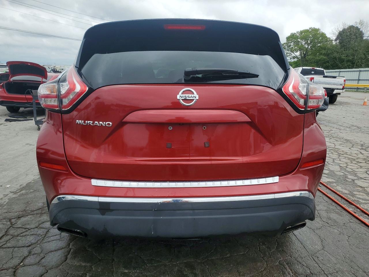 2015 Nissan Murano S Red vin: 5N1AZ2MG0FN276649