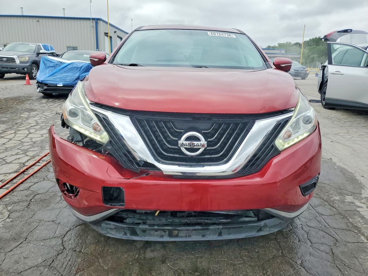 2015 Nissan Murano S Red vin: 5N1AZ2MG0FN276649