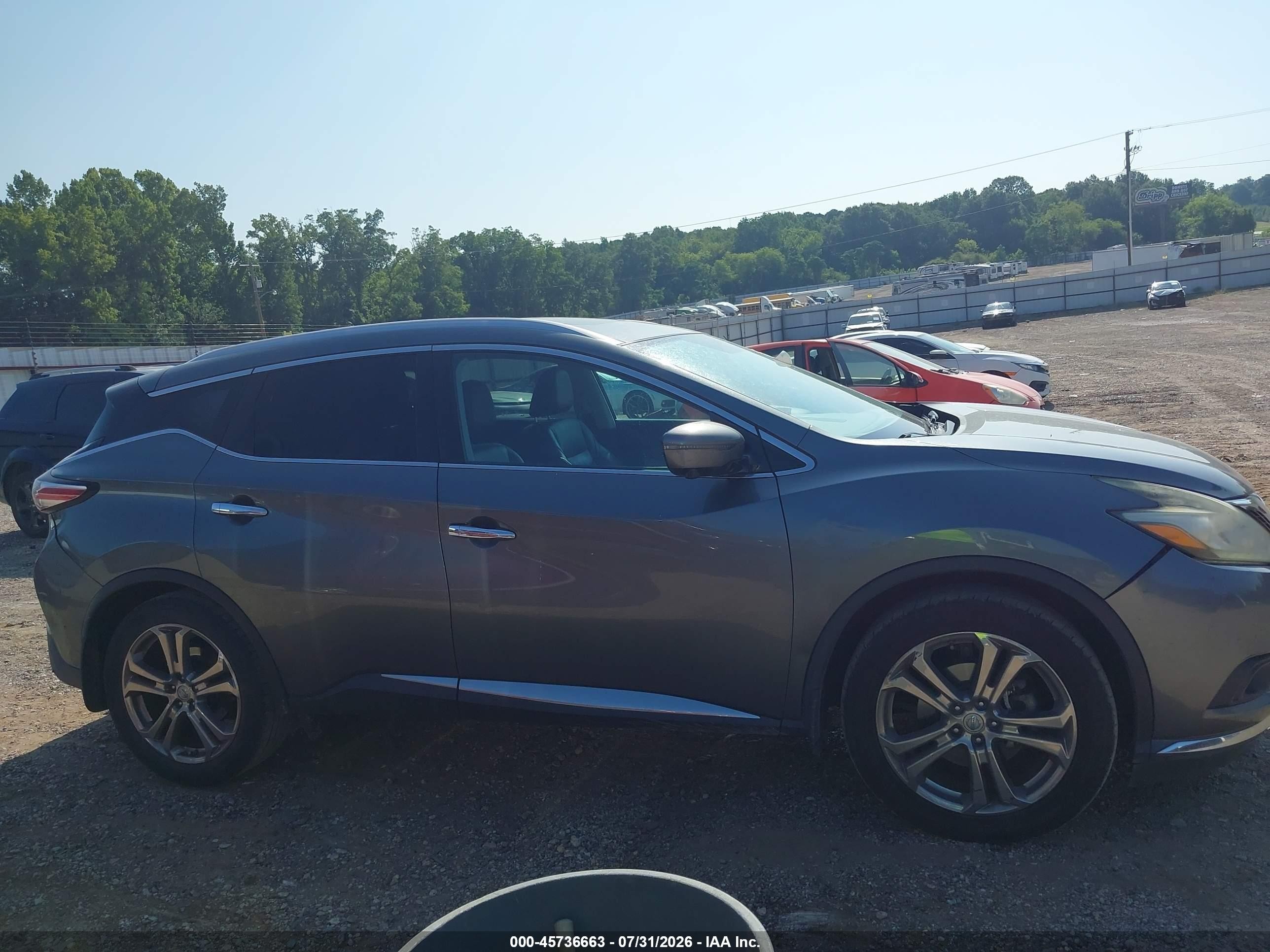 2015 Nissan Murano Platinum/s/sl/sv Gray vin: 5N1AZ2MG0FN285691