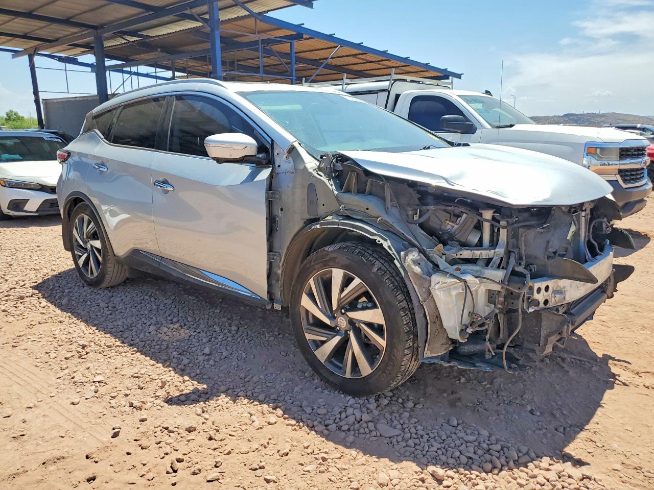 2015 Nissan Murano Platinum Серебряный vin: 5N1AZ2MG1FN227122